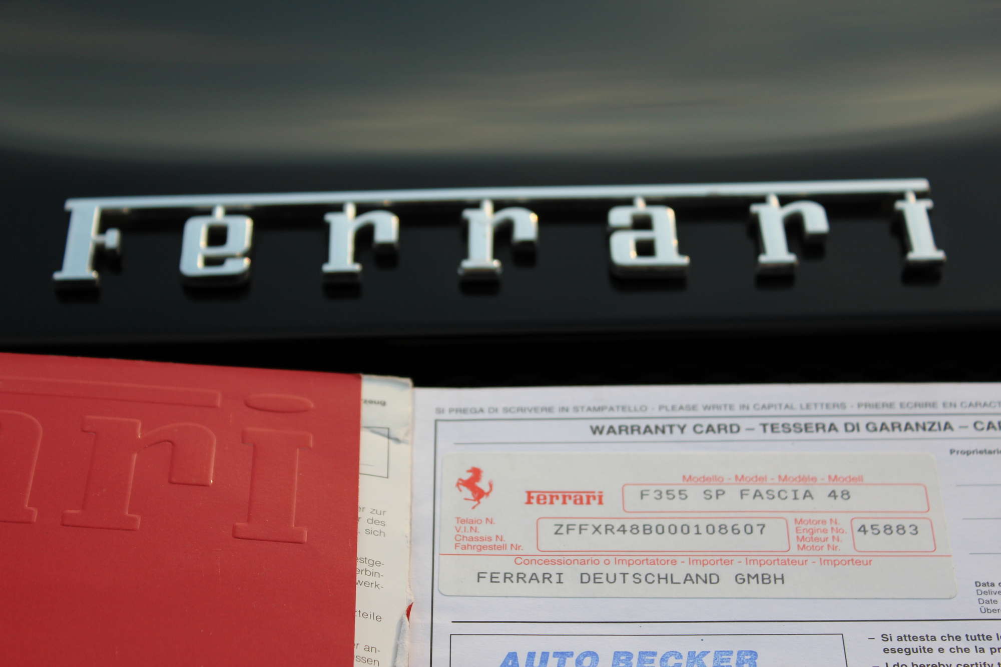 1997 Ferrari 355 Spider-Auction Lot