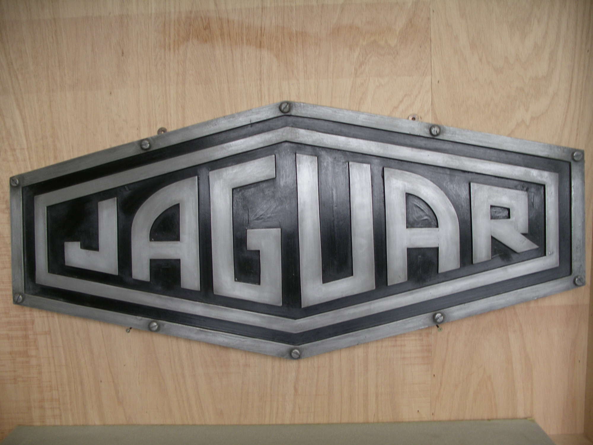 Aluminium Jaguar Badge-Sold