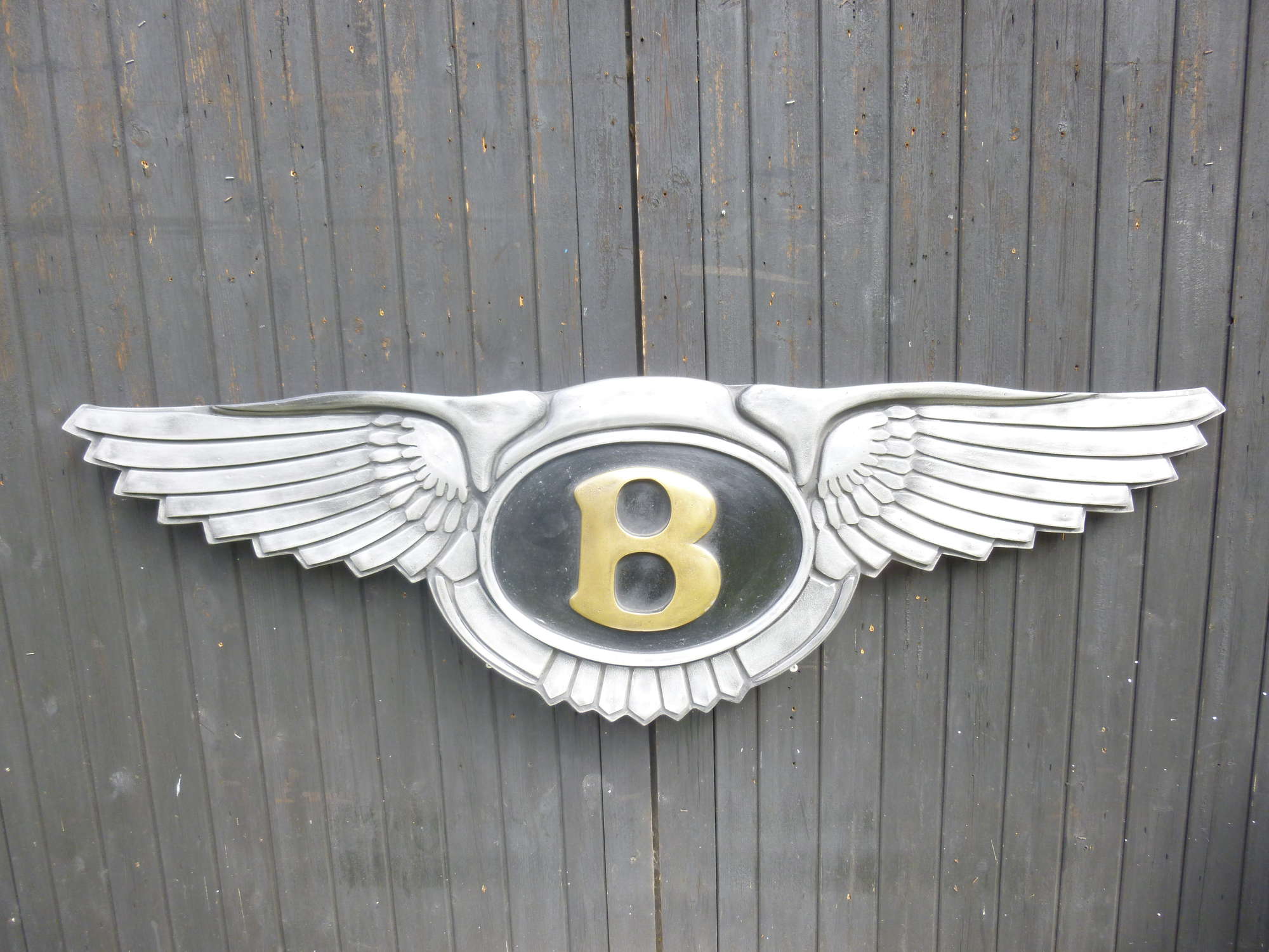 Aluminium Bentley badge-Sold