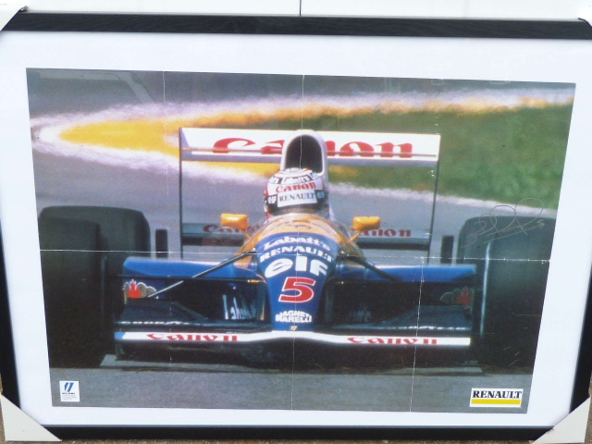 Nigel Mansell Williams Print.-Sold