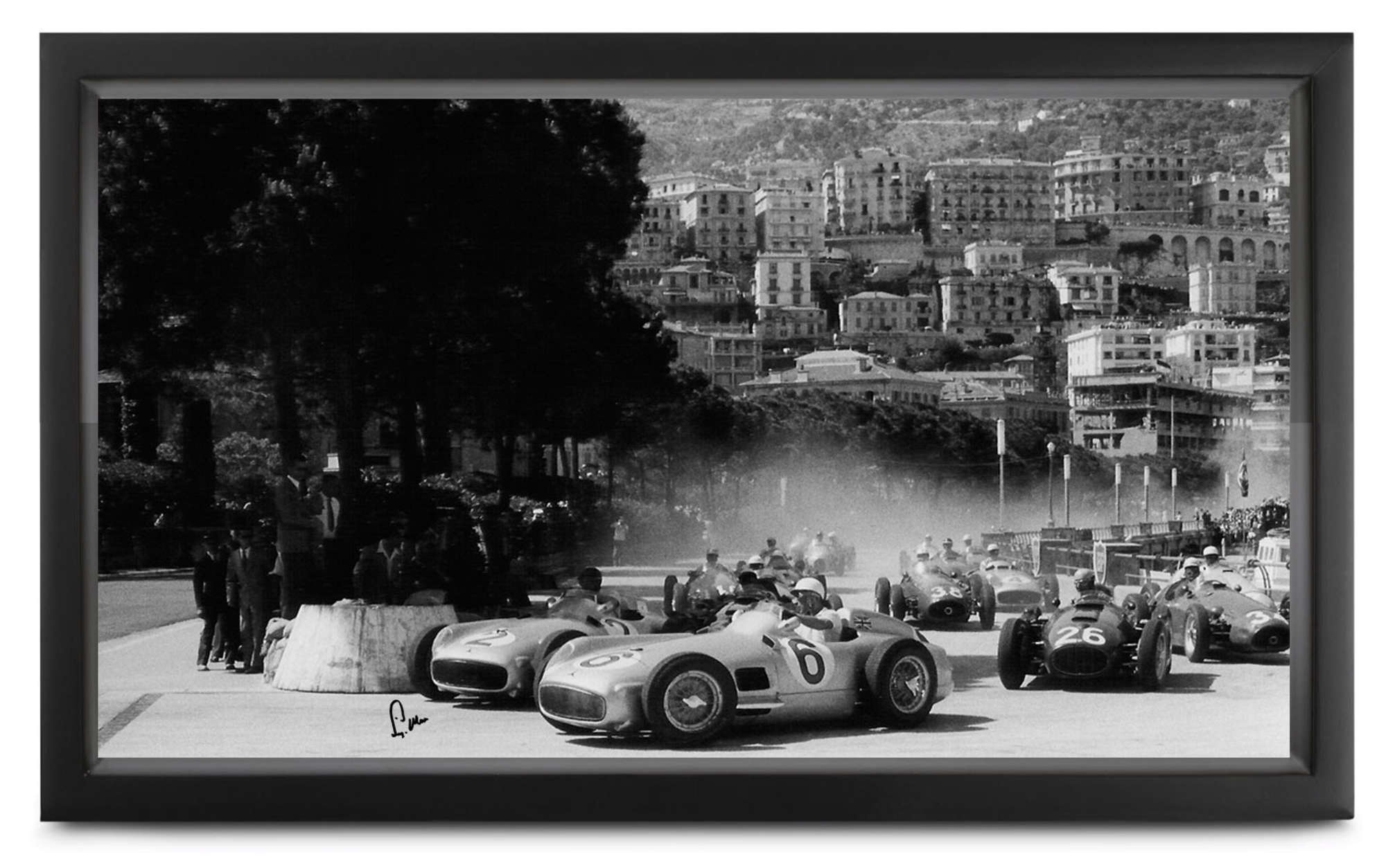 Monaco Grand Prix 1955, signed Sir Stirling Moss-Sold