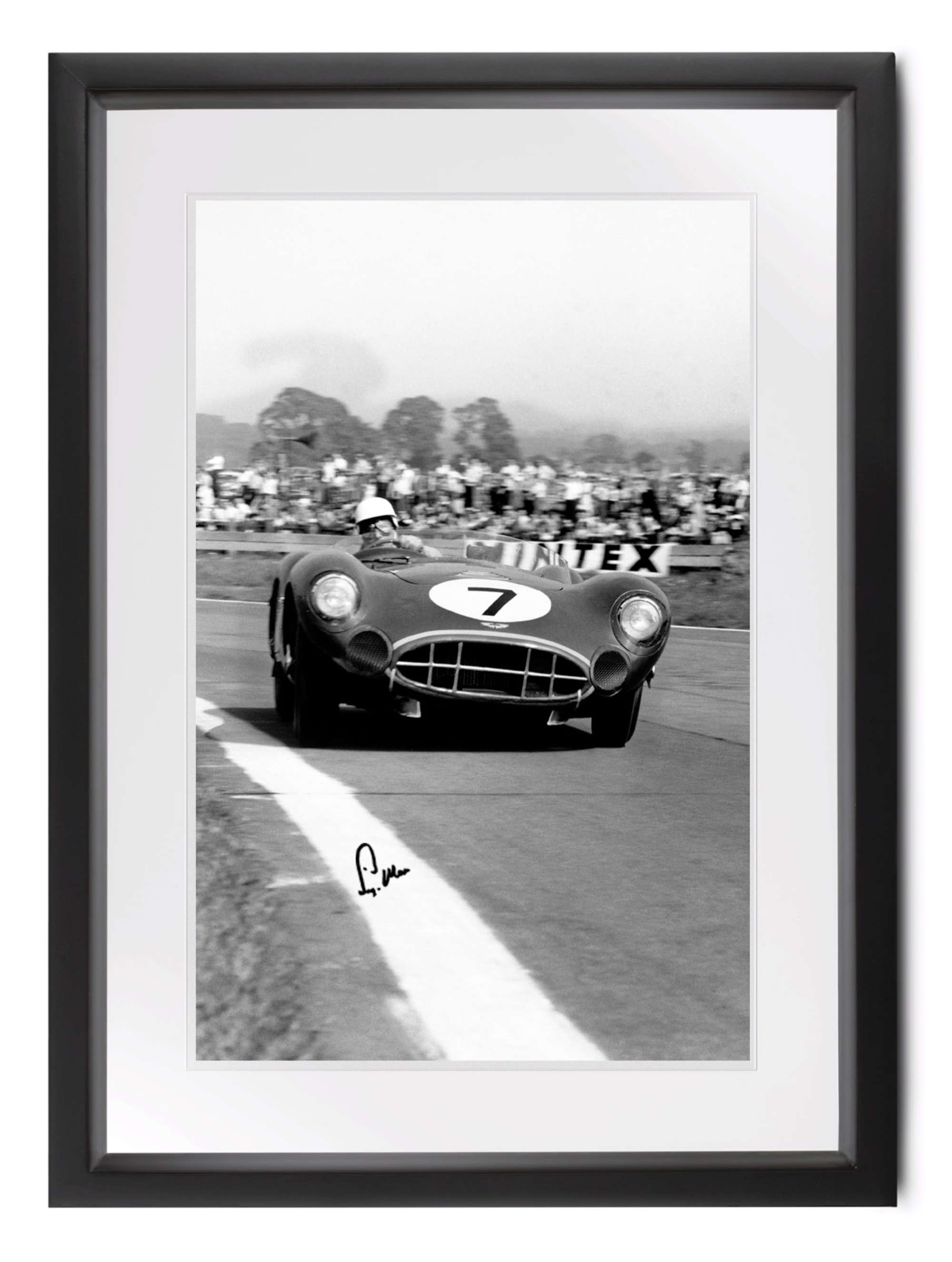 DBR1 at Goodwood, signed Sir Stirling Moss-Sold