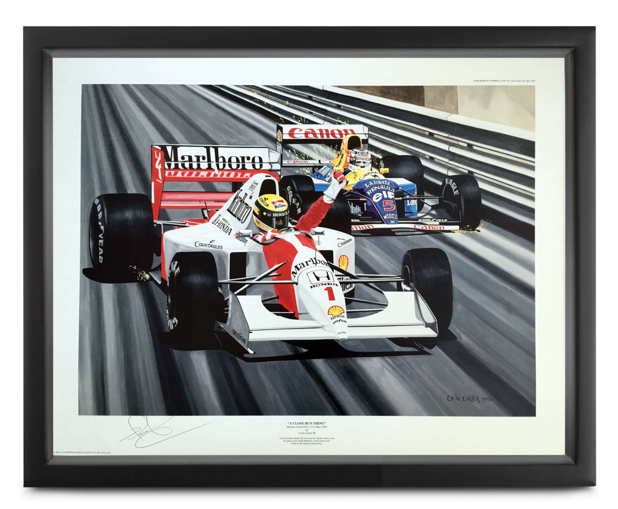 â€˜Close To The Limitâ€™ by Colin Carter, signed Nigel Manse-Sold