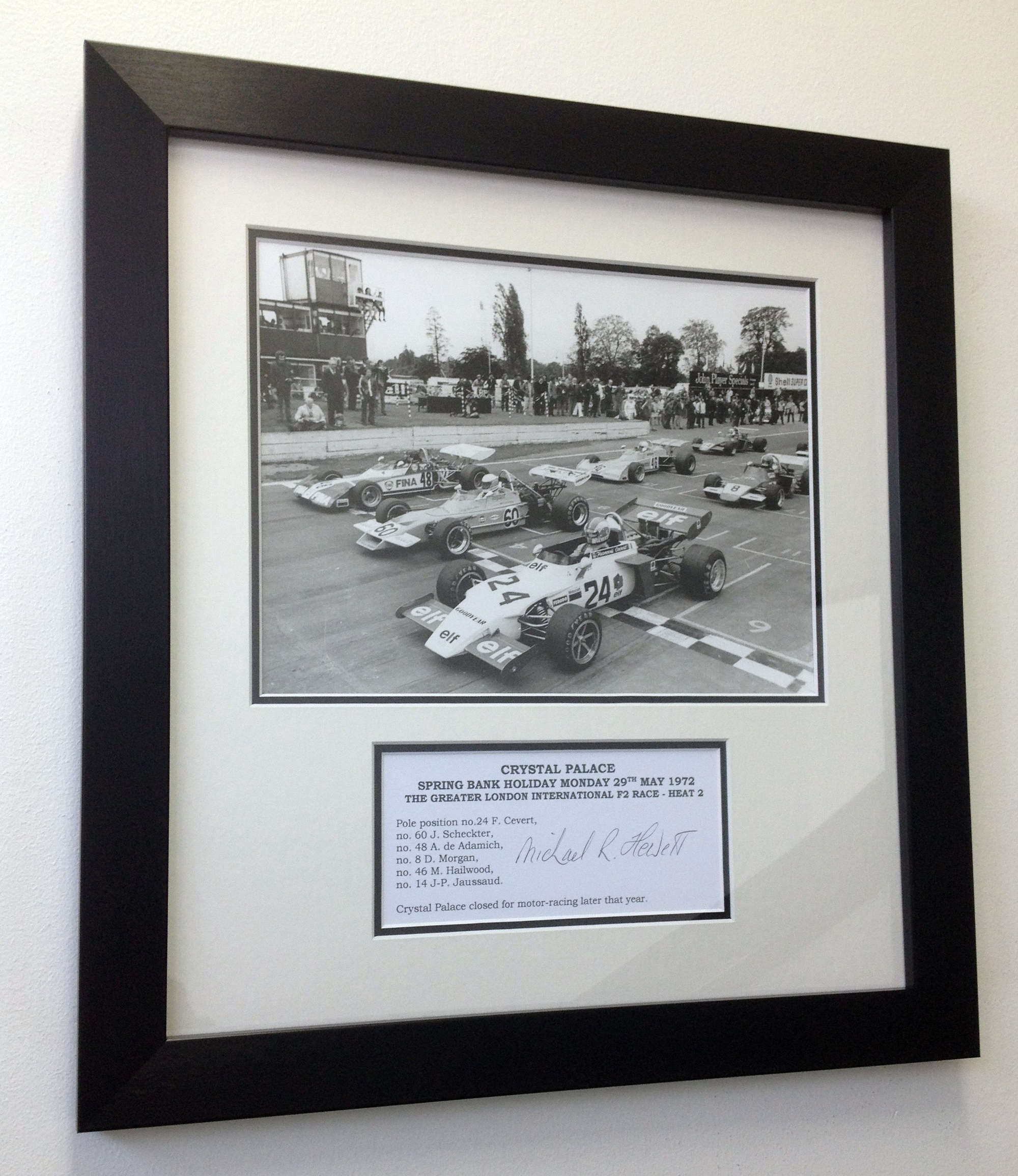 Final F1 grid at Crystal Palace 1972-Sold