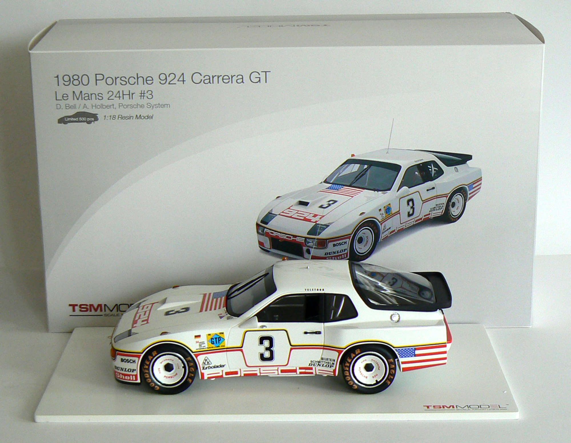 1:18 Porsche 924 Carrera GT, signed Derek Bell MBE-Sold