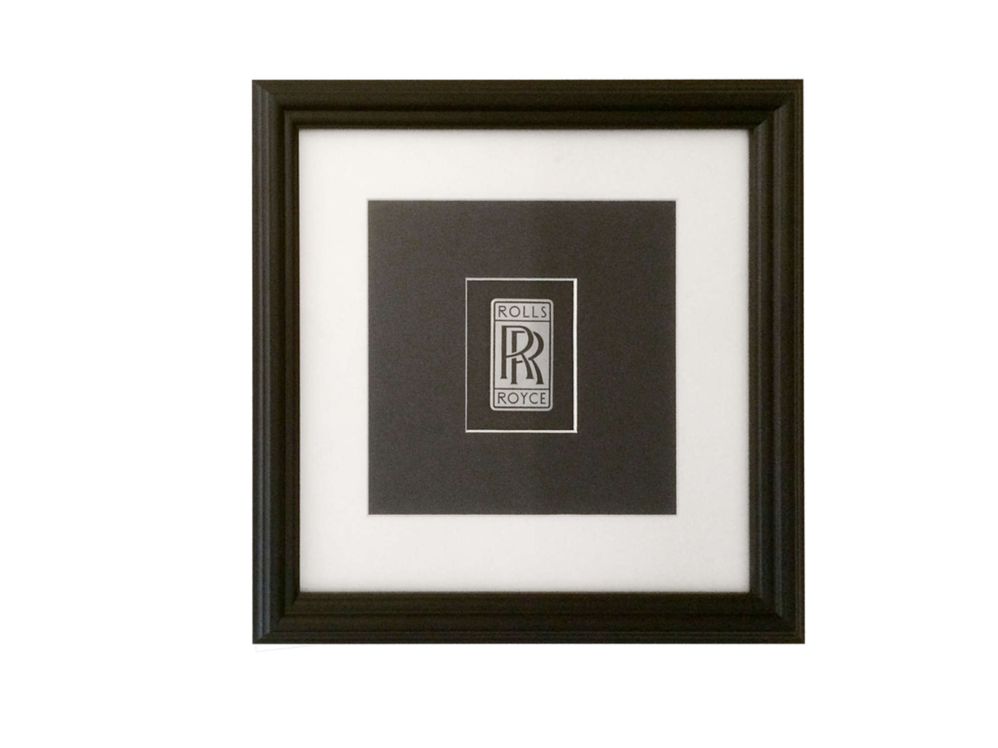 Mounted & Framed Rolls-Royce Badge-Sold