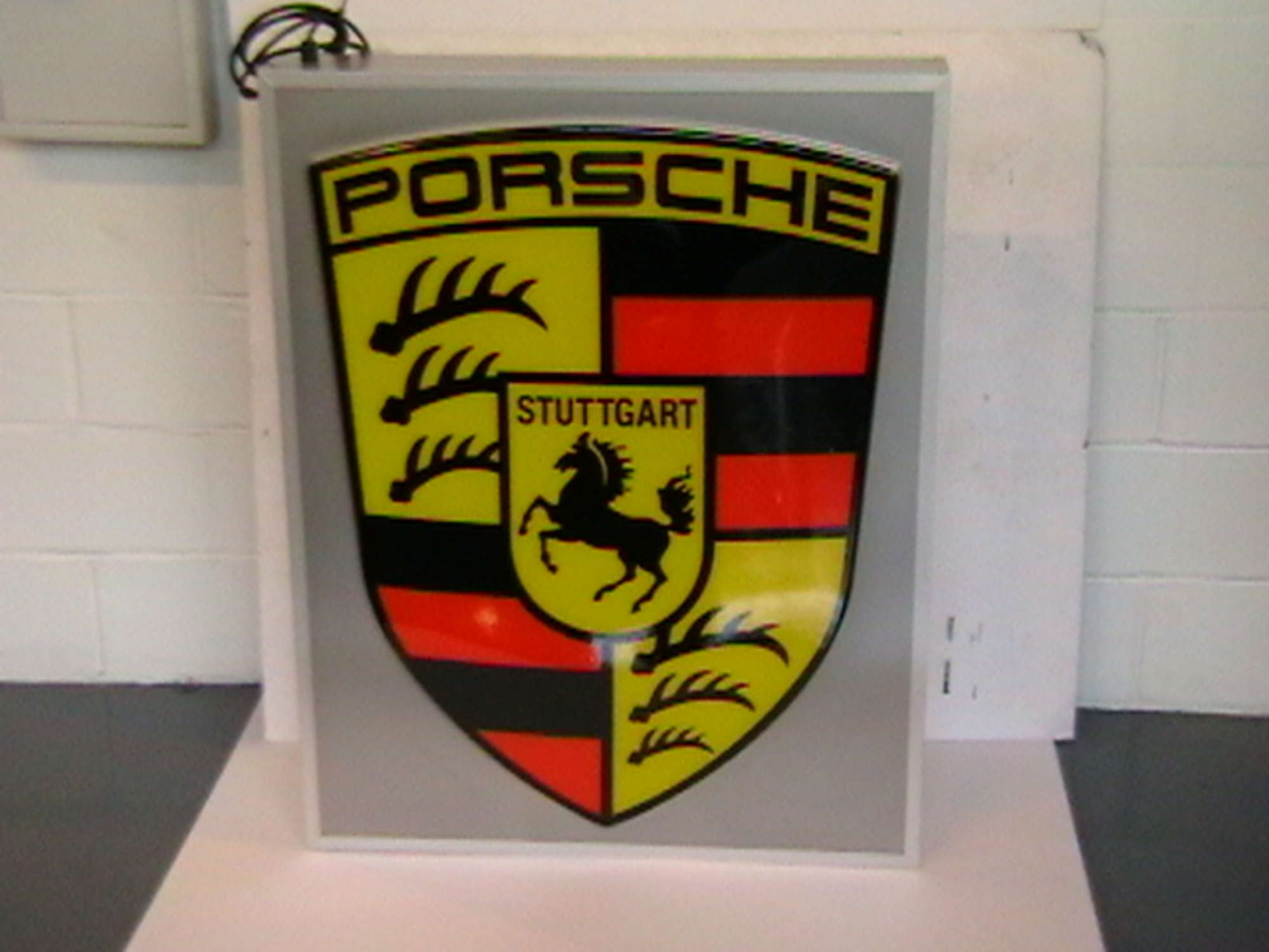 Porsche Illuminated Sign.-Sold