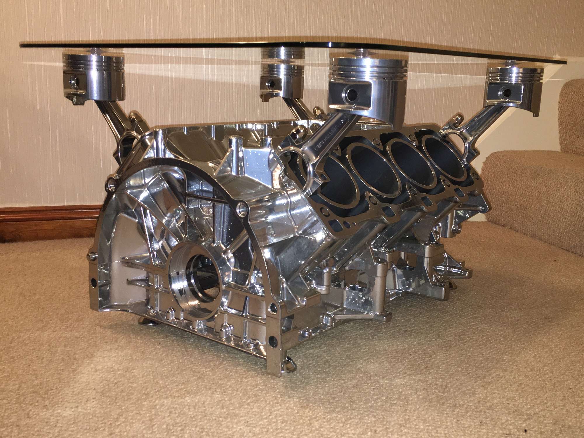 Porsche 928 V8 Engine Coffee Table-Sold