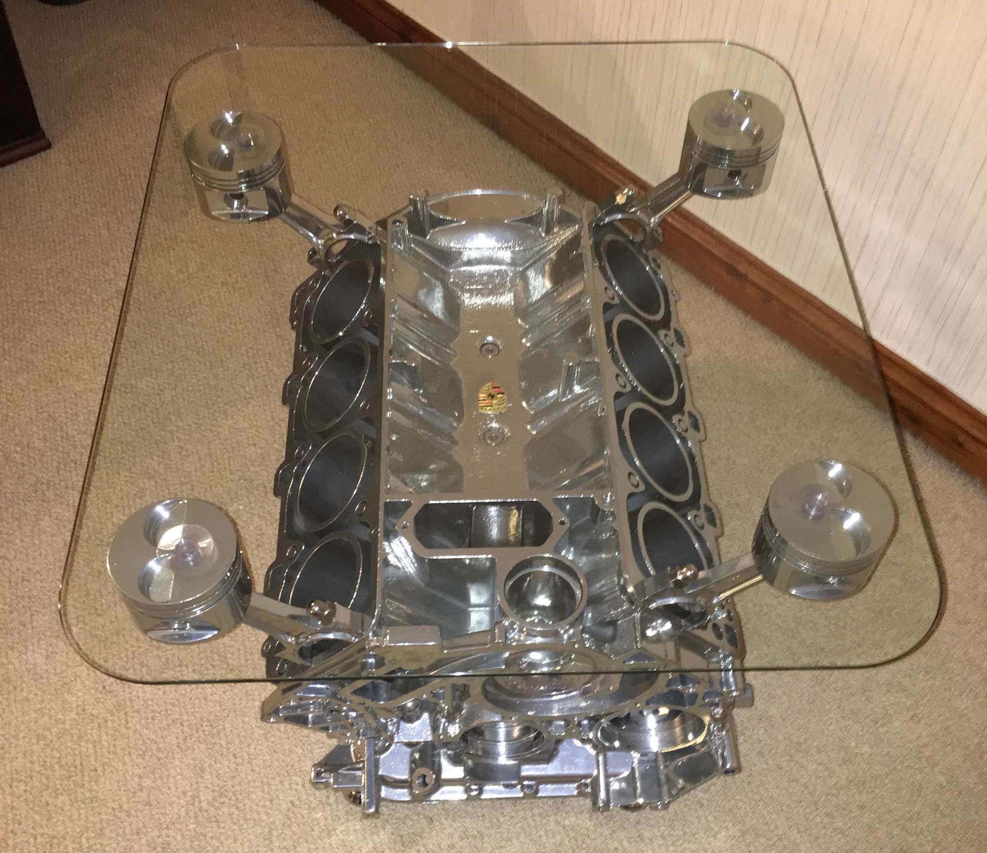 Porsche 928 V8 Engine Coffee Table-Sold