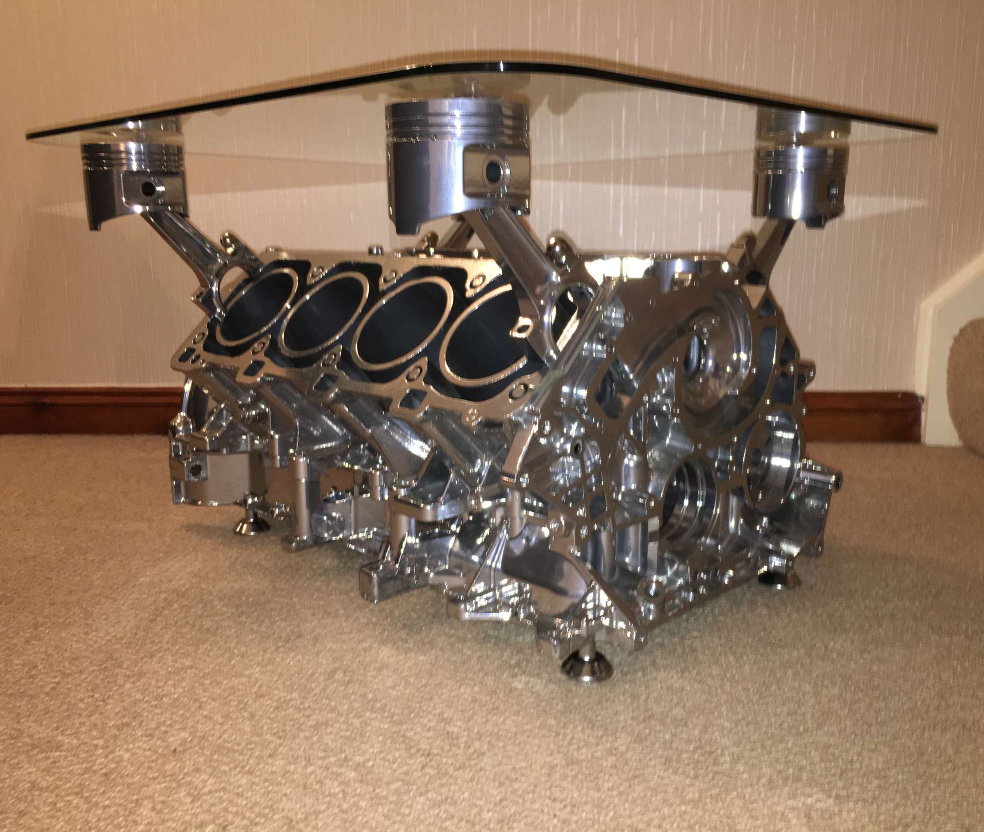 Porsche 928 V8 Engine Coffee Table-Sold