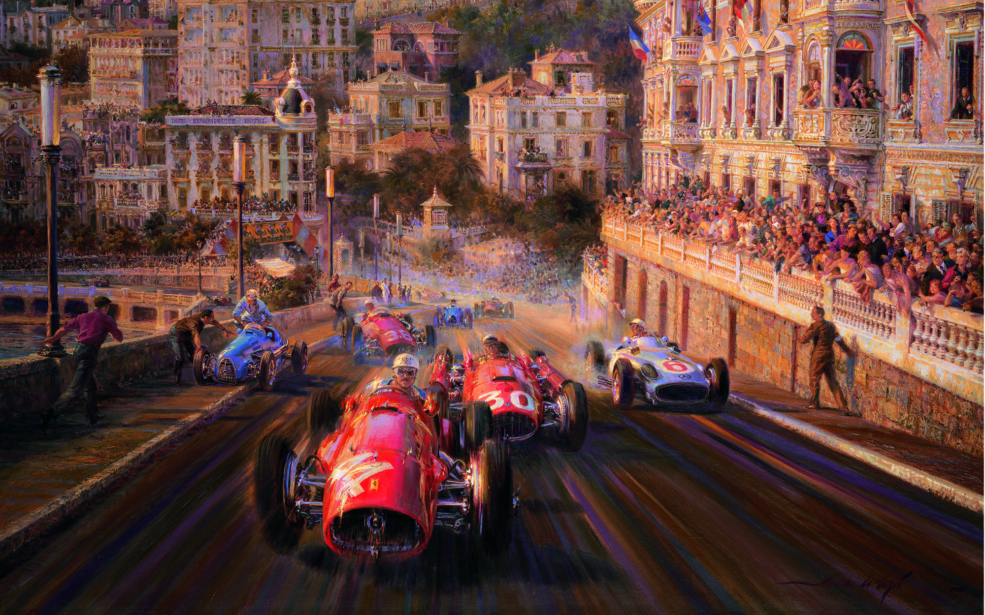 'Monaco Magic' Alfredo de la Maria giclee-Auction Lot