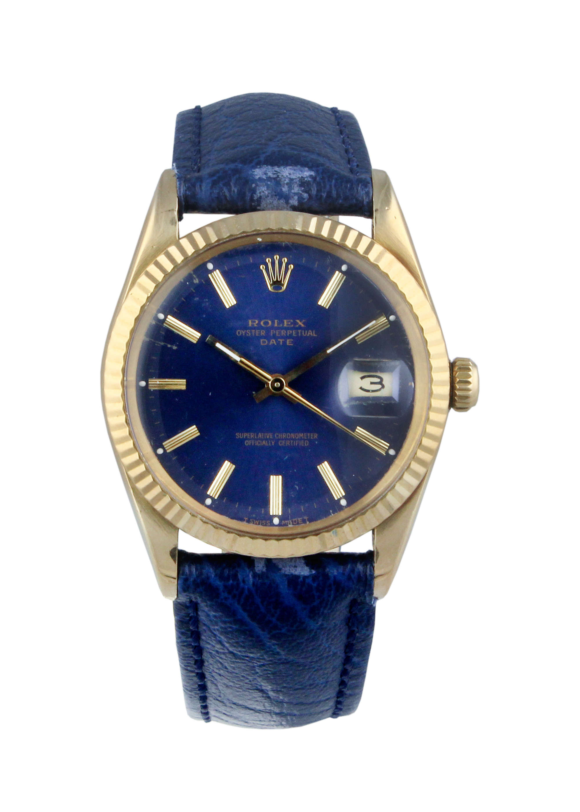 Rolex Oyster Perpetual Date 18ct Gold.-Auction Lot