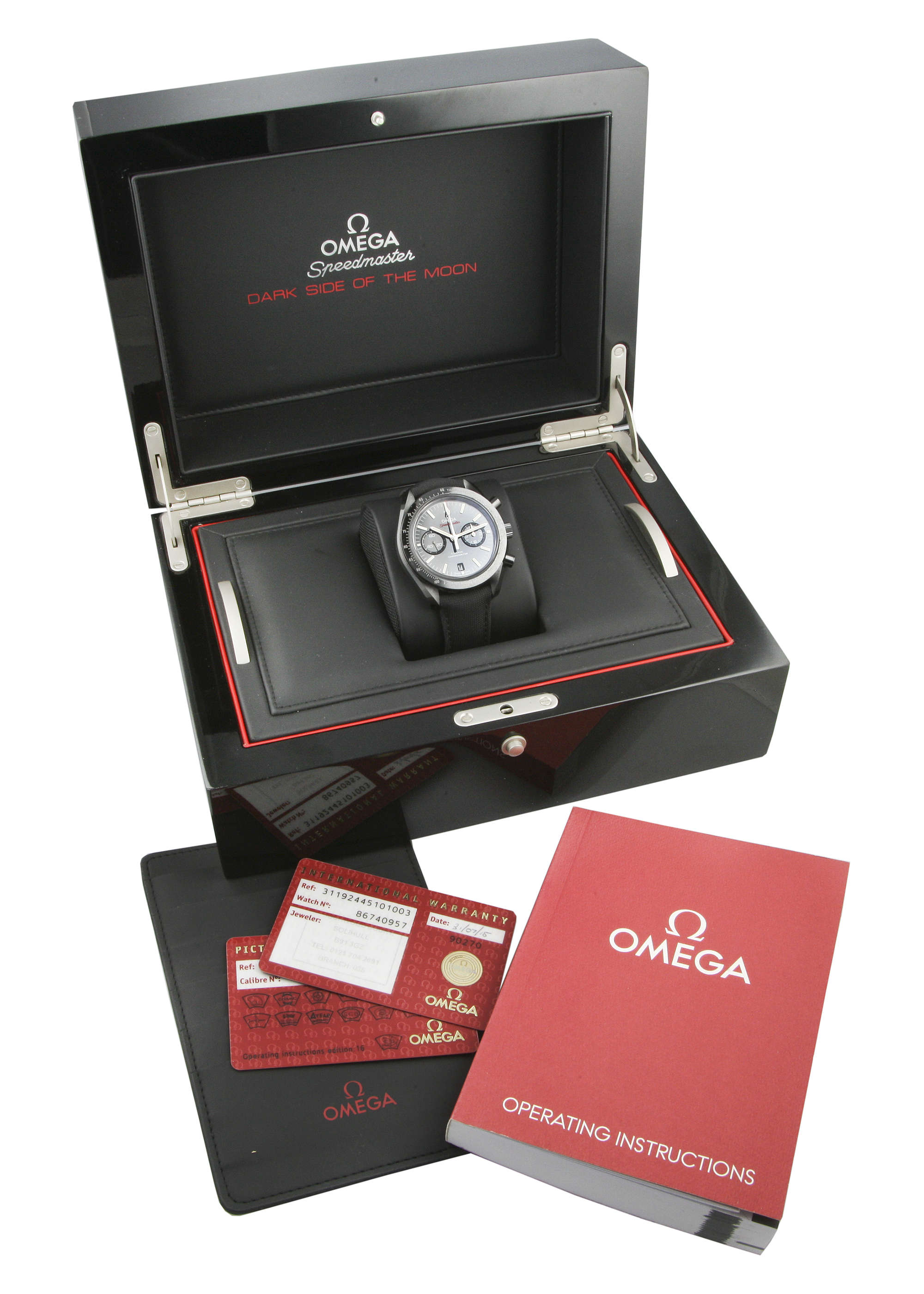 2015 Omega Speedmaster 'Dark side of the Moon' Co-Axial auto-Sold