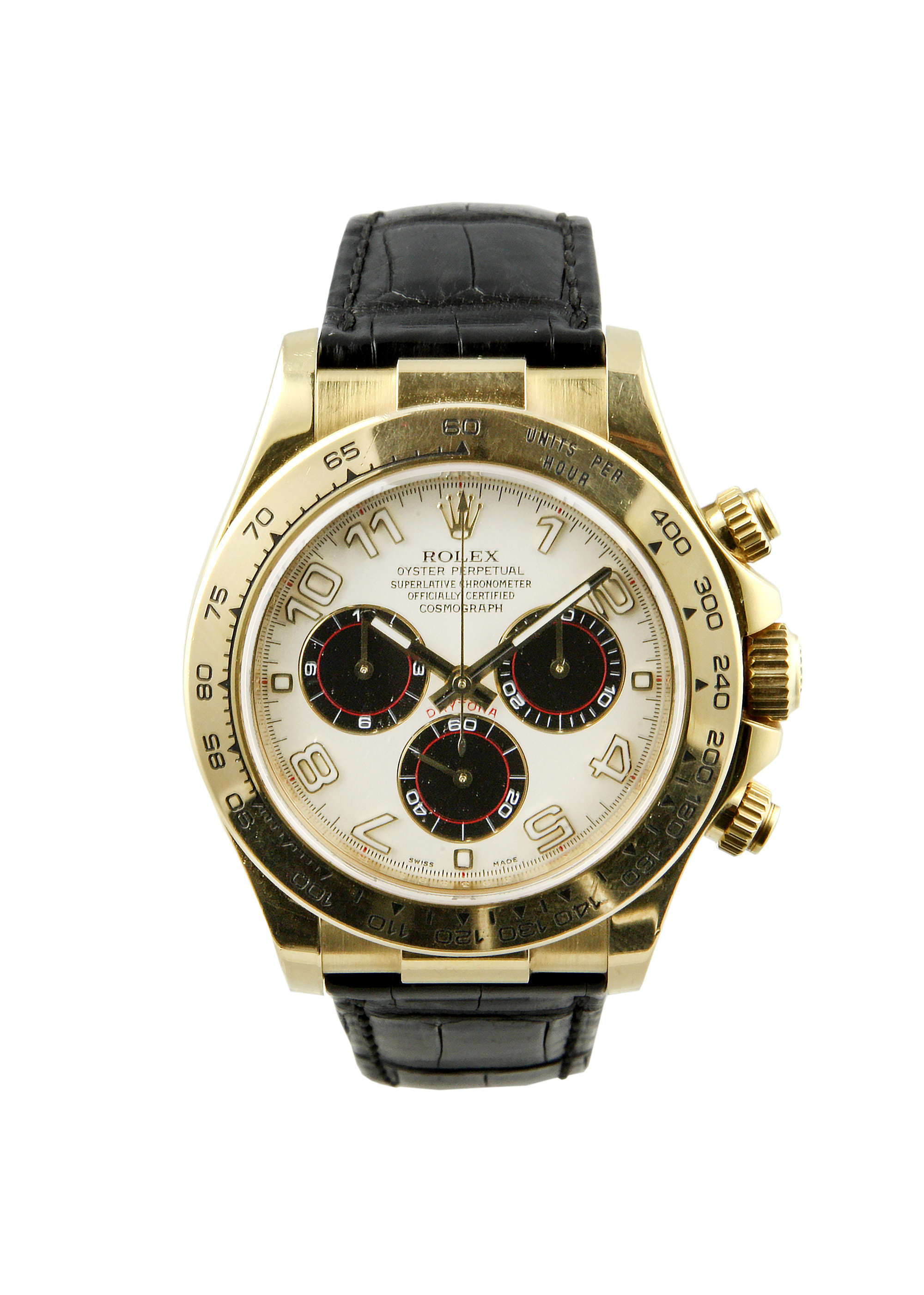 2009 Rolex Daytona 18ct Yellow Gold Complete with Box and Pa-Auction Lot