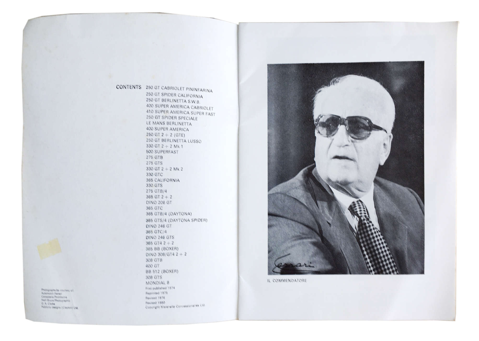 Ferrari guide to cars since 1959.-Sold