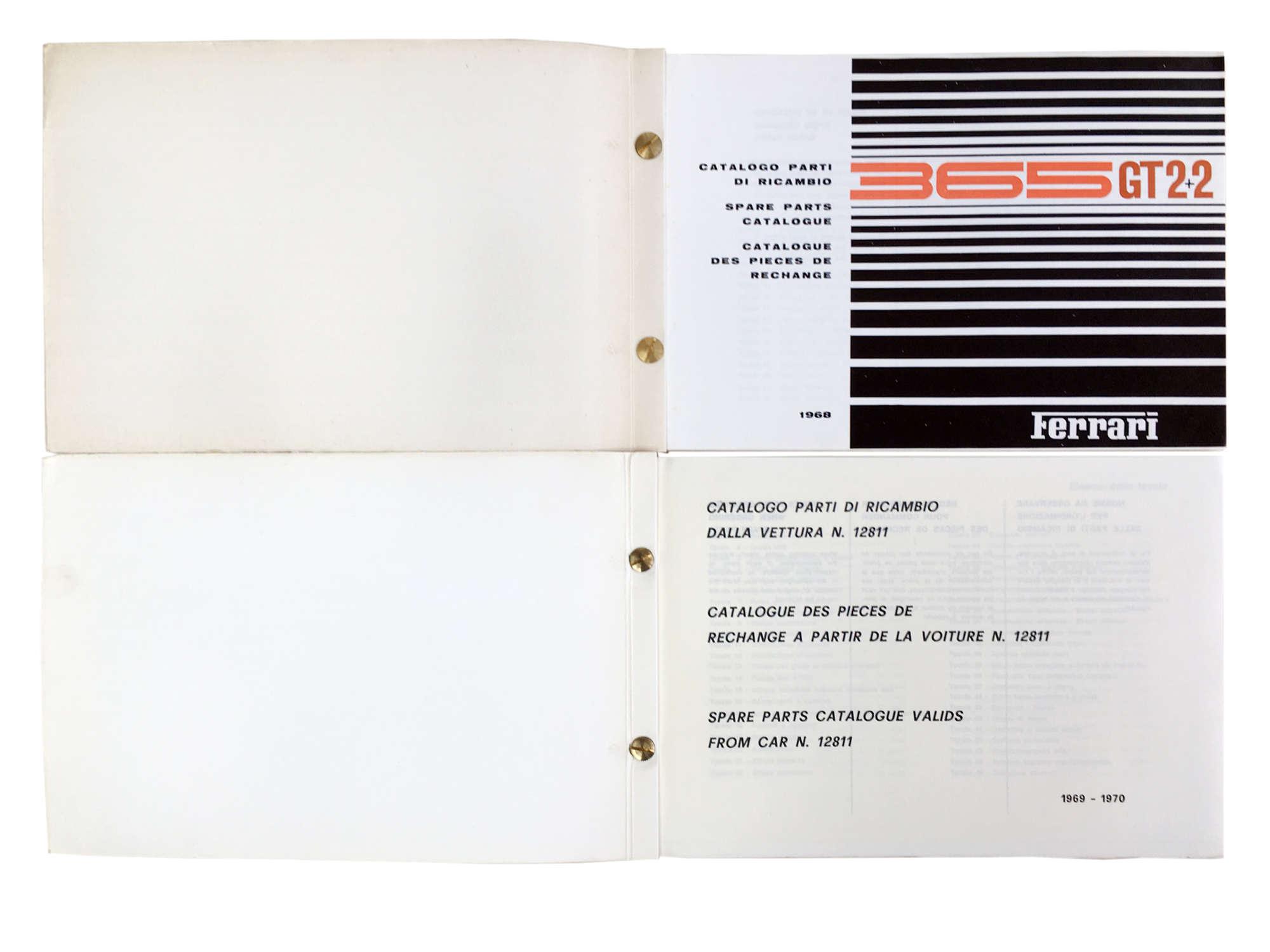 Ferrari 365 GT2+2/365 GT4/2+2 Handbooks-Sold