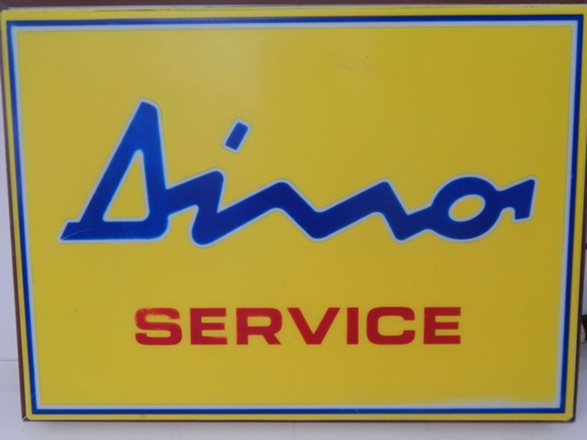 Ferrari Dino Original Service Sign -Auction Lot