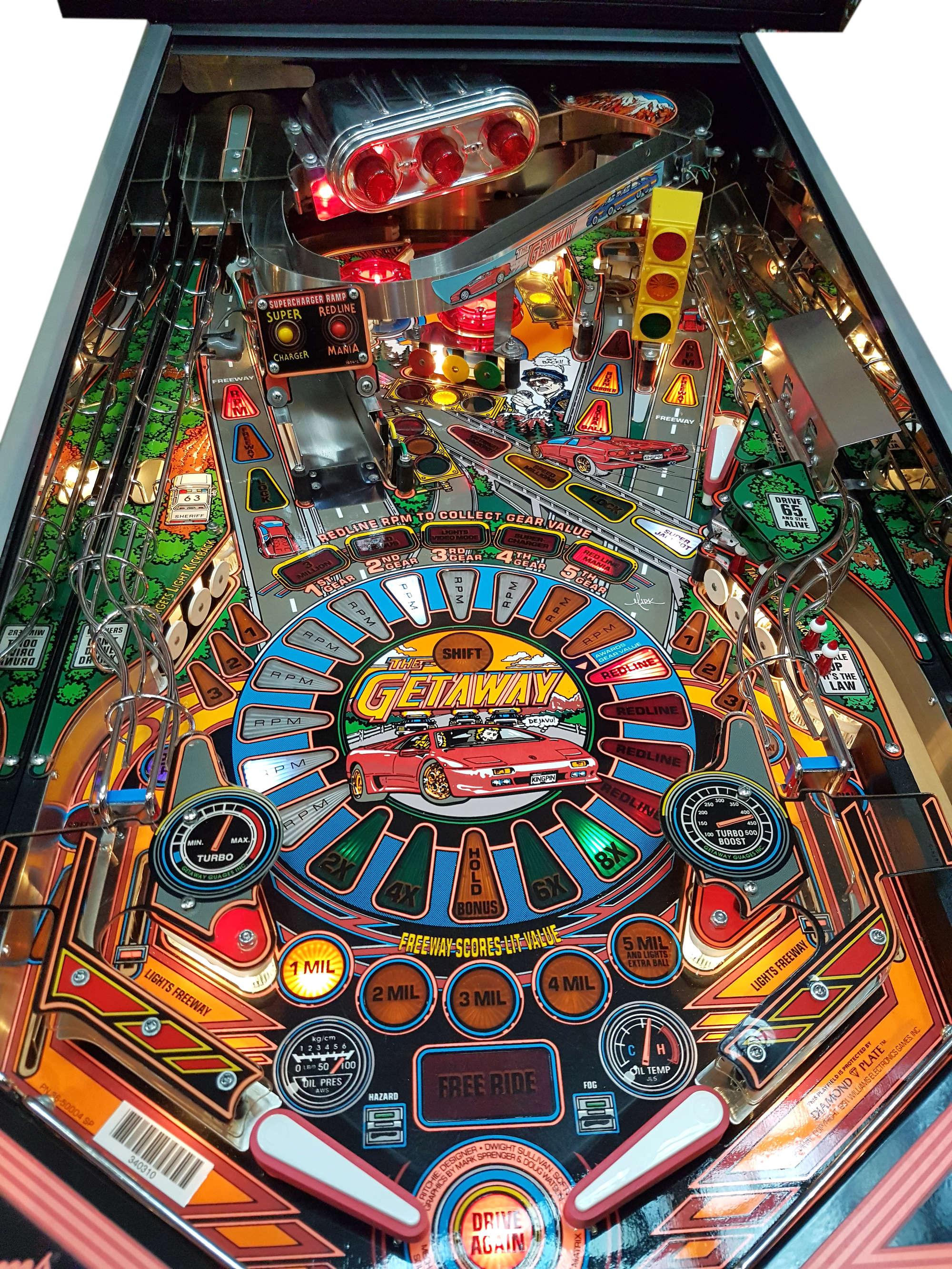 'The Getaway' 1992 Pinball Table-Auction Lot