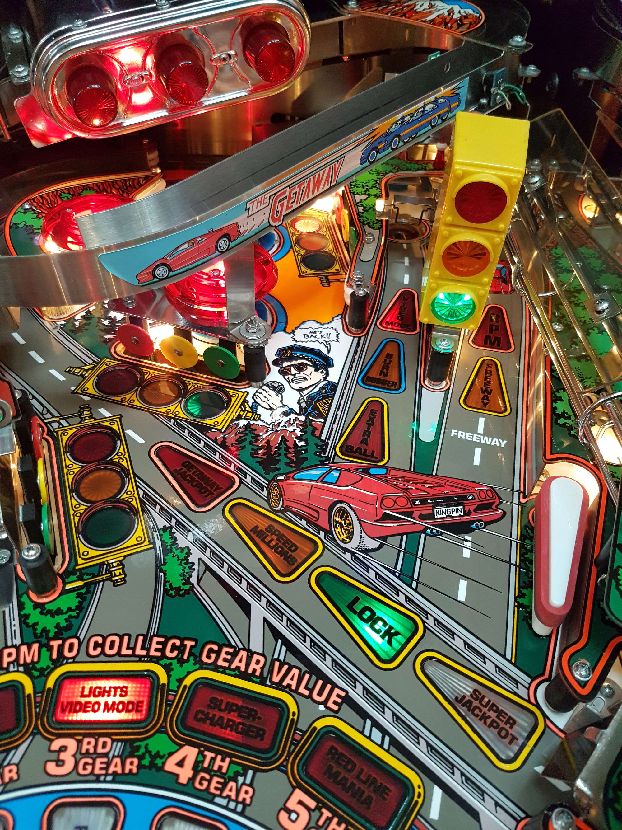 'The Getaway' 1992 Pinball Table-Auction Lot