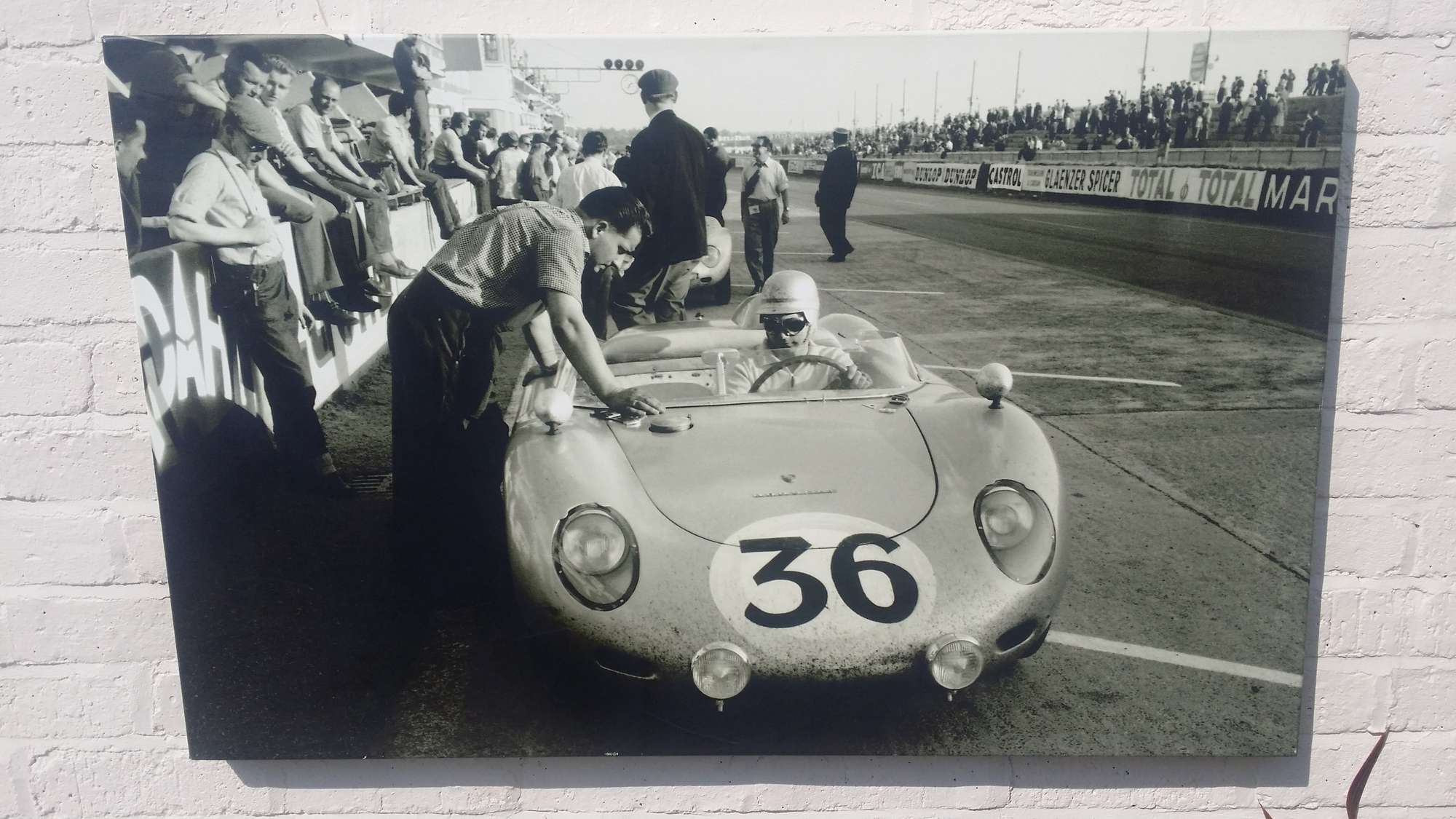 718 RSK at Le Mans 1959. Canvas Print-Sold