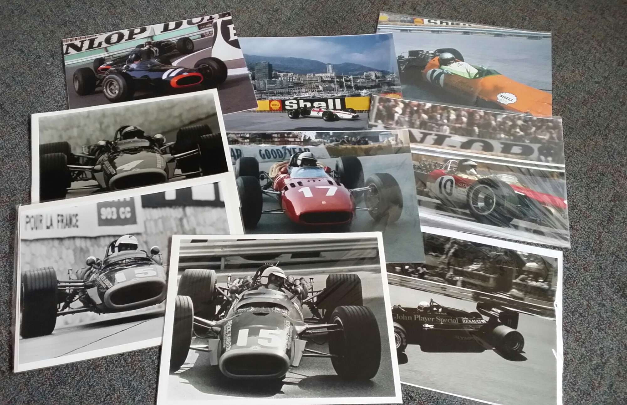 9 Photographic Prints of drivers around Monaco-Sold