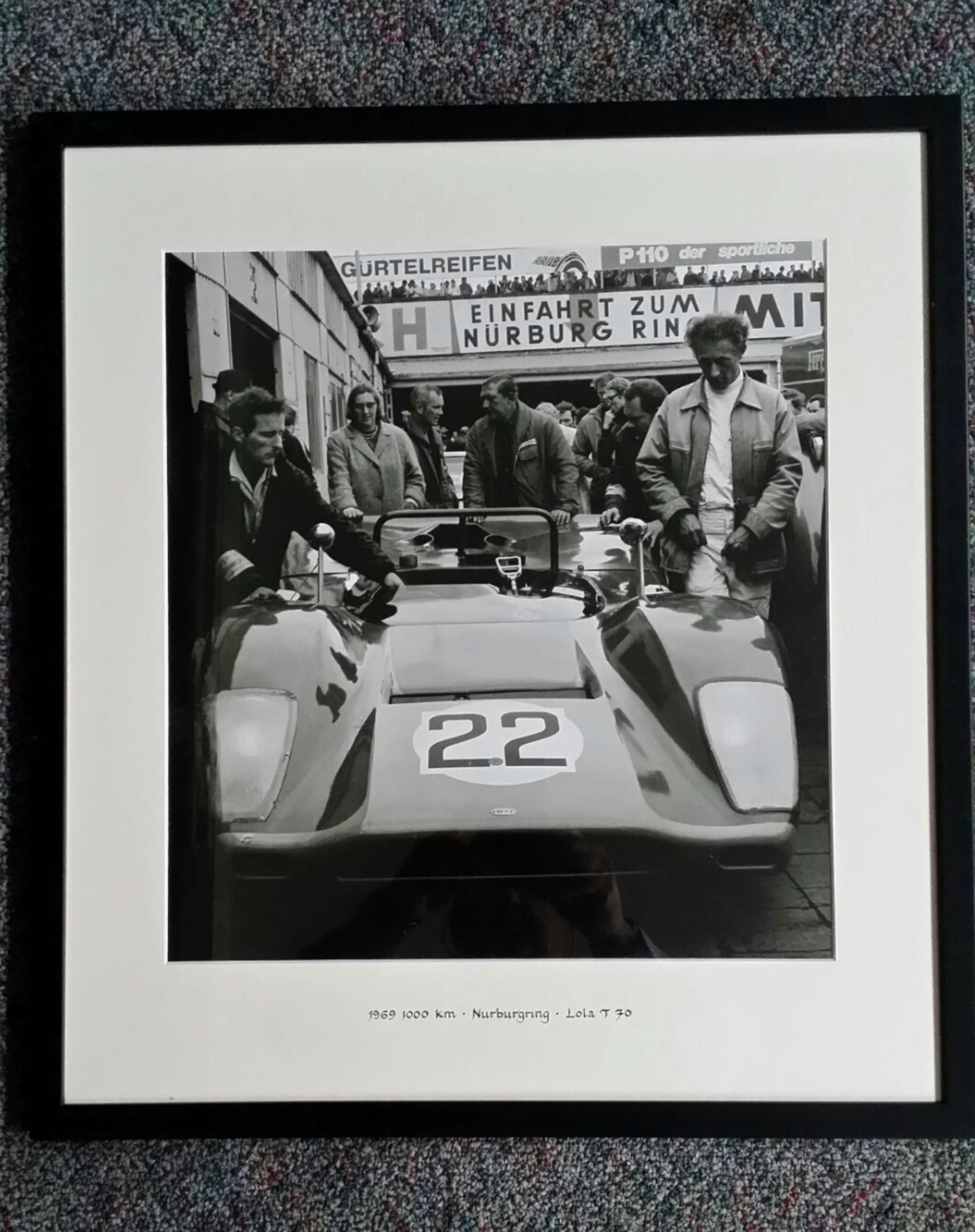 Pair of black and white photographs of Luigi Castelloti & Lo-Sold