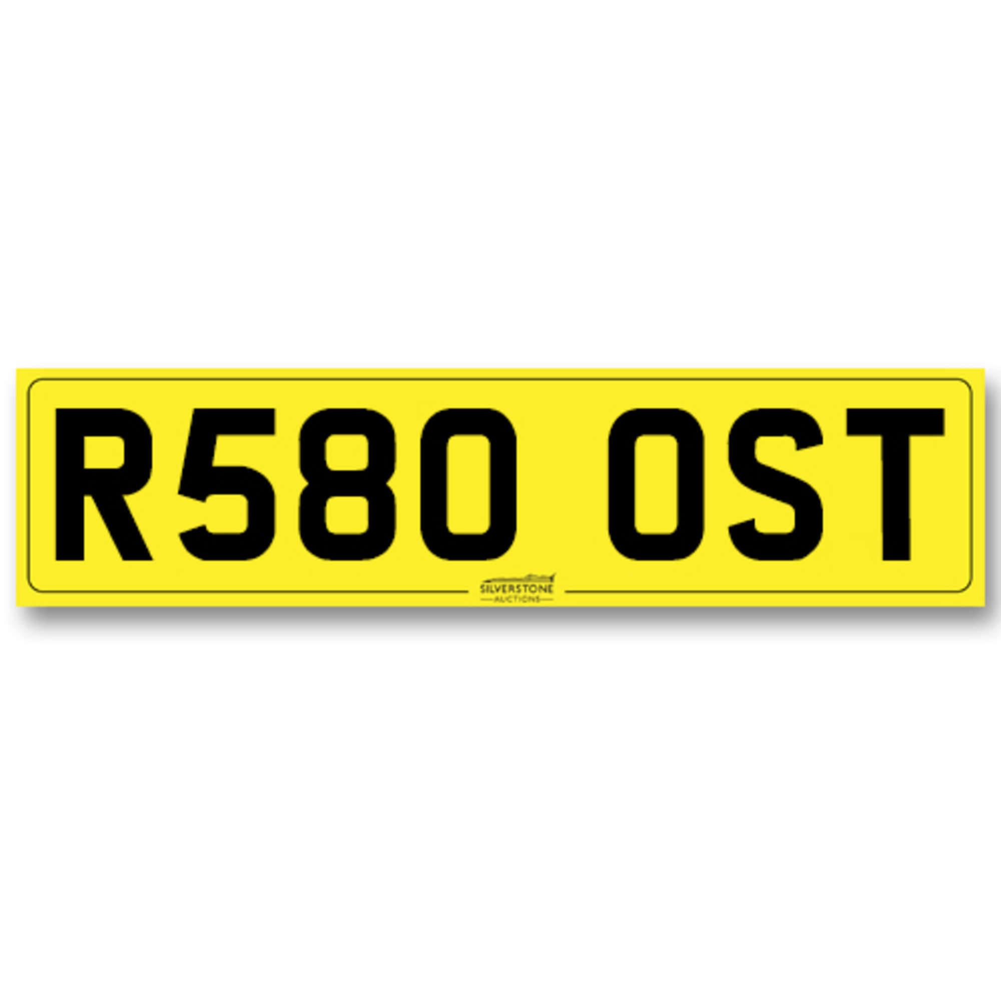 Registration Number R580 OST-Auction Lot