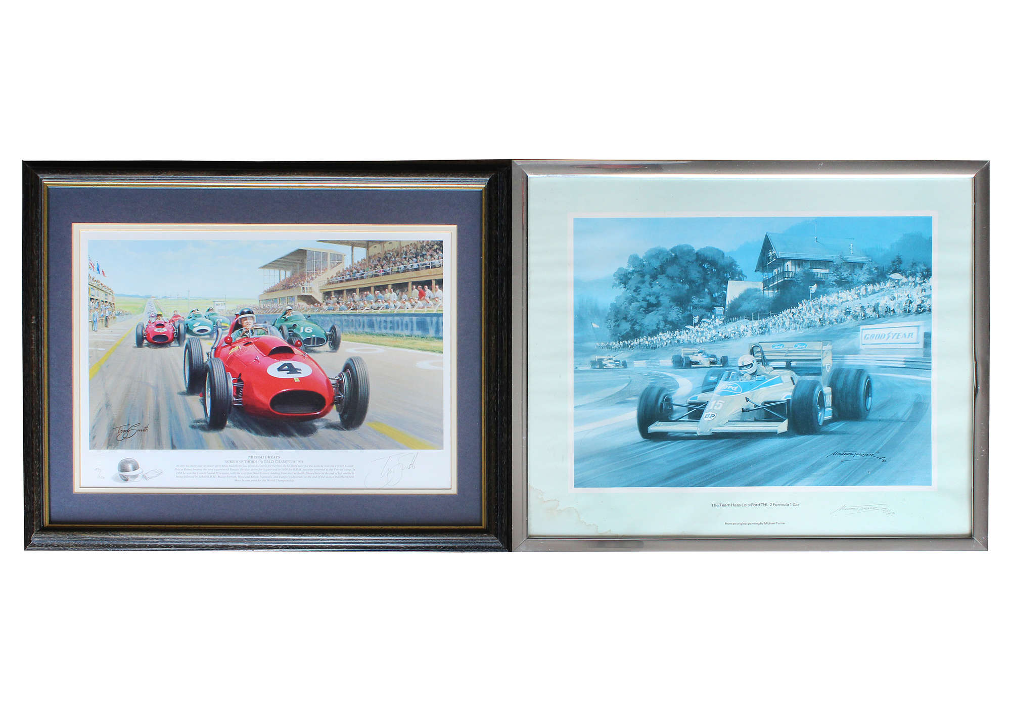 Pair Of Motorsport Prints-Auction Lot