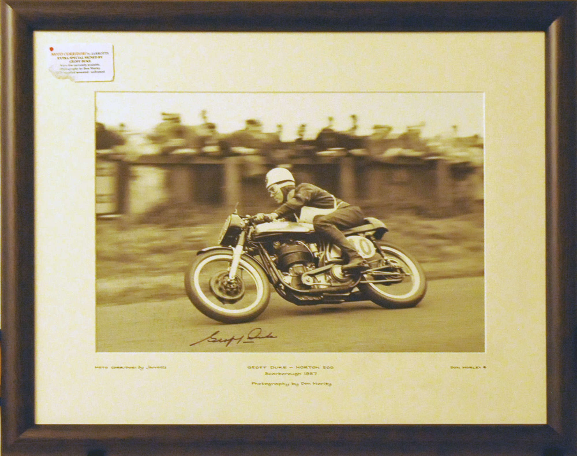 Geoff Duke Signed Print-Sold