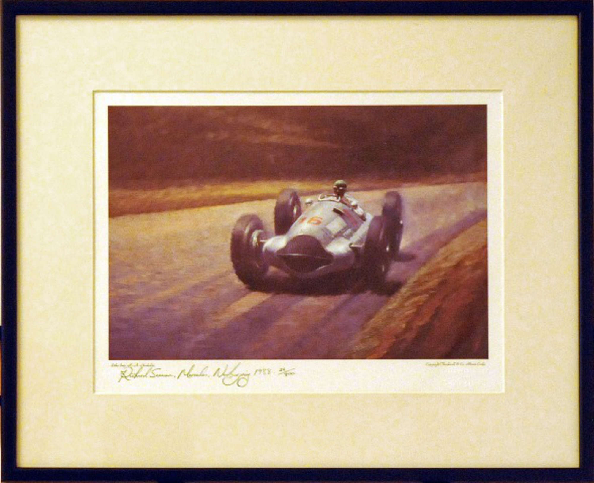 Richard Seaman- Nurburgring 1938 Print-Sold