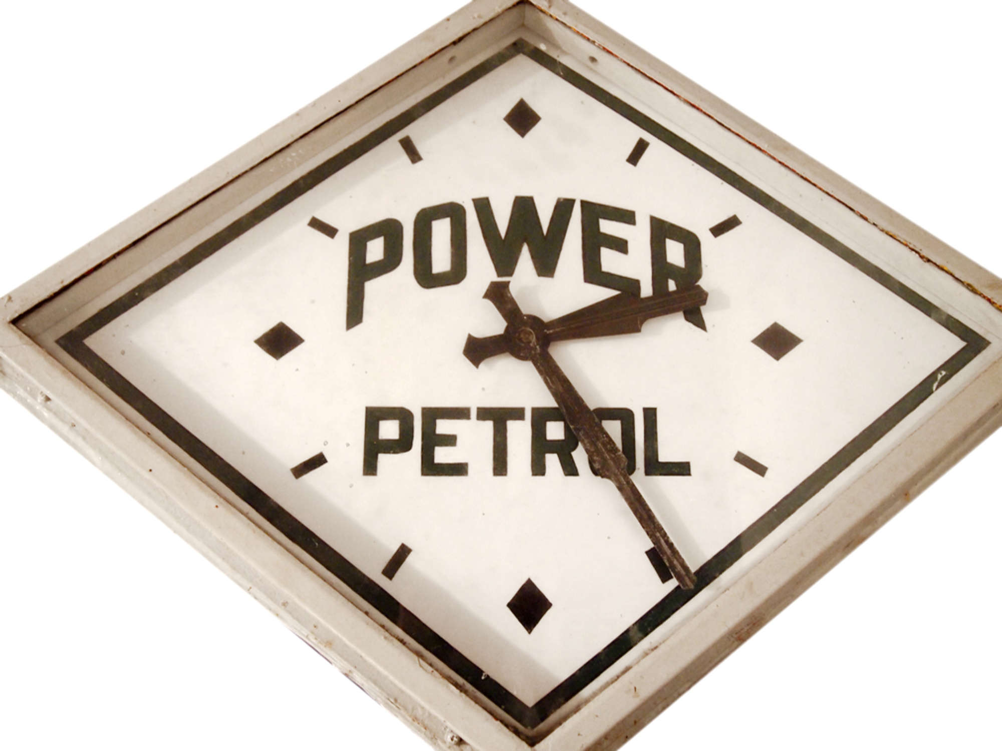 Power Petrol Illuminated Double-sided Clock -Sold