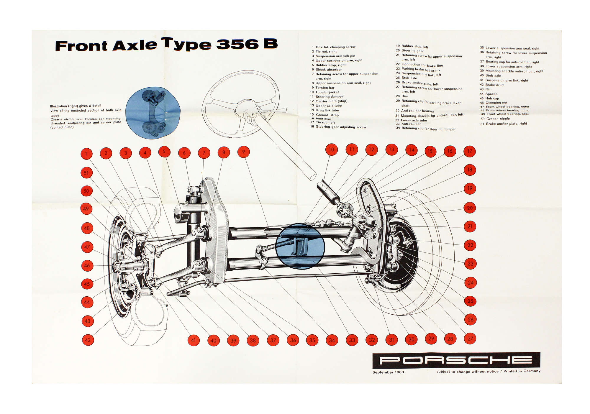 Set of Seven technical training Posters. Supplied by Porsche-Auction Lot