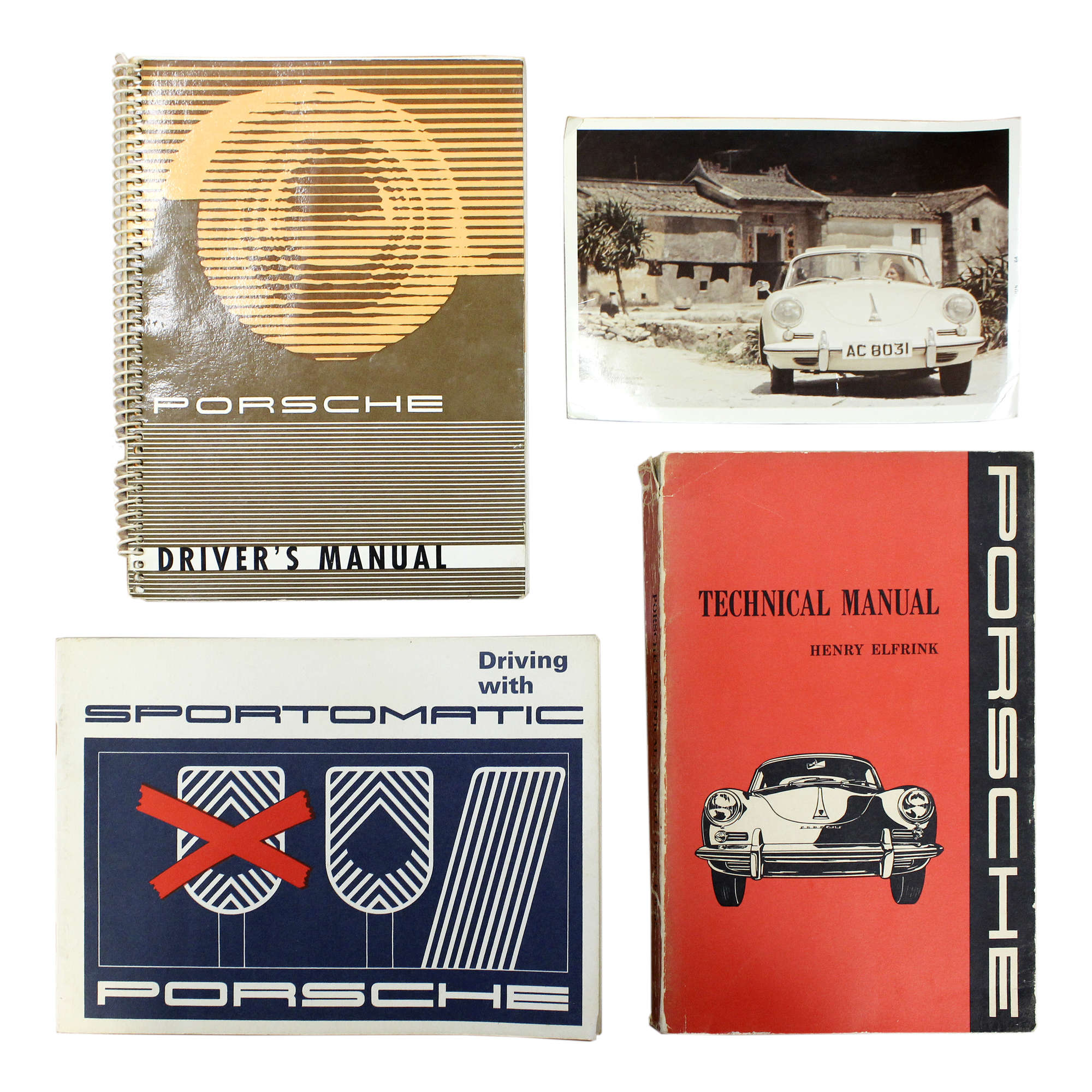 1960 Porsche 356B Driver's Manual, other Manuals & Photograp-Sold