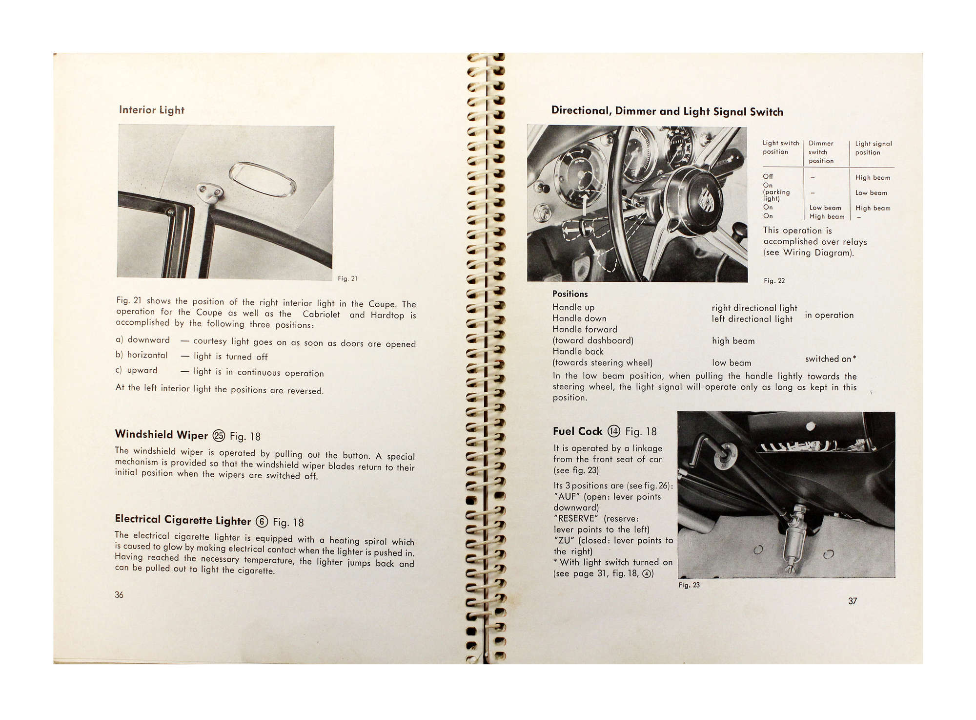 1960 Porsche 356B Driver's Manual, other Manuals & Photograp-Sold