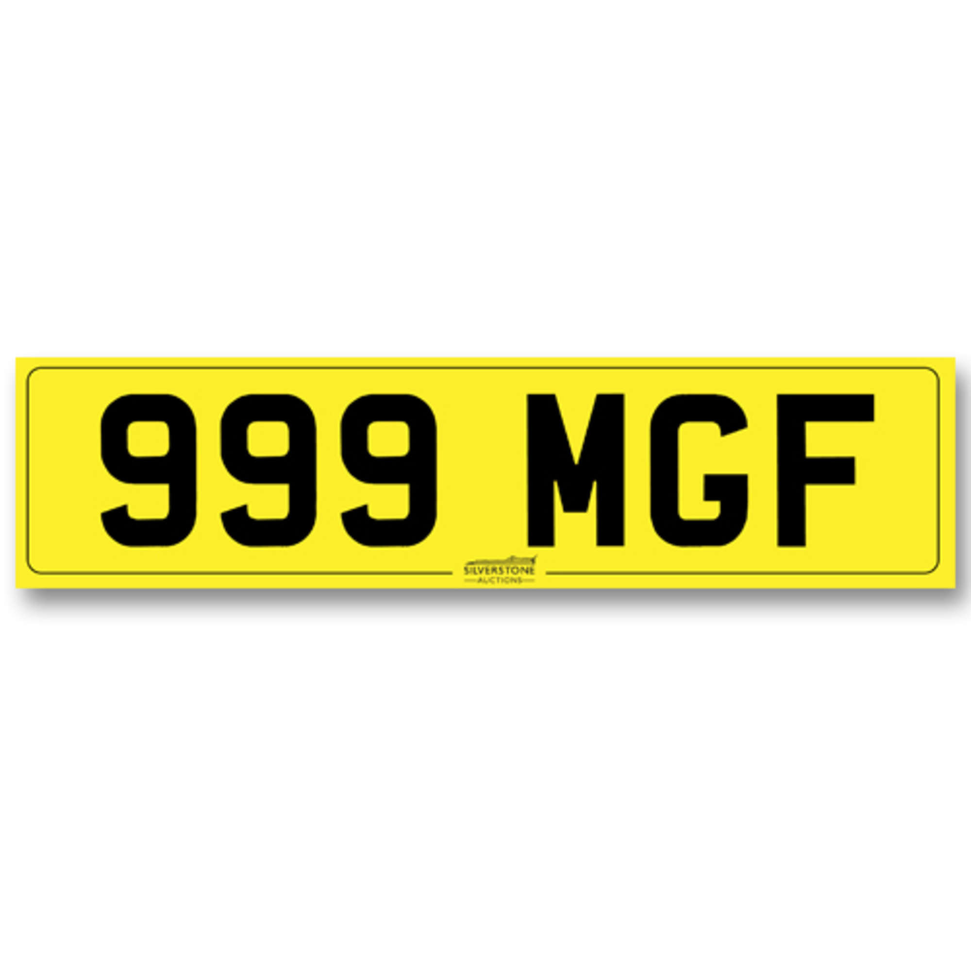  Registration Number   999 MGF-Auction Lot