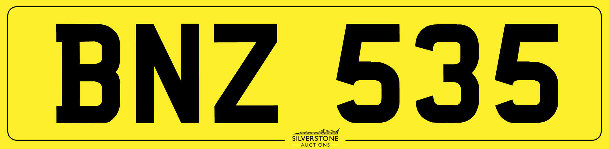 Registration Plate BNZ 535-Sold