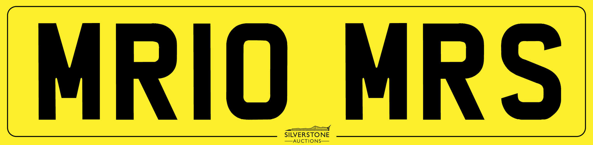 Registration Plate MR10 MRS-Auction Lot