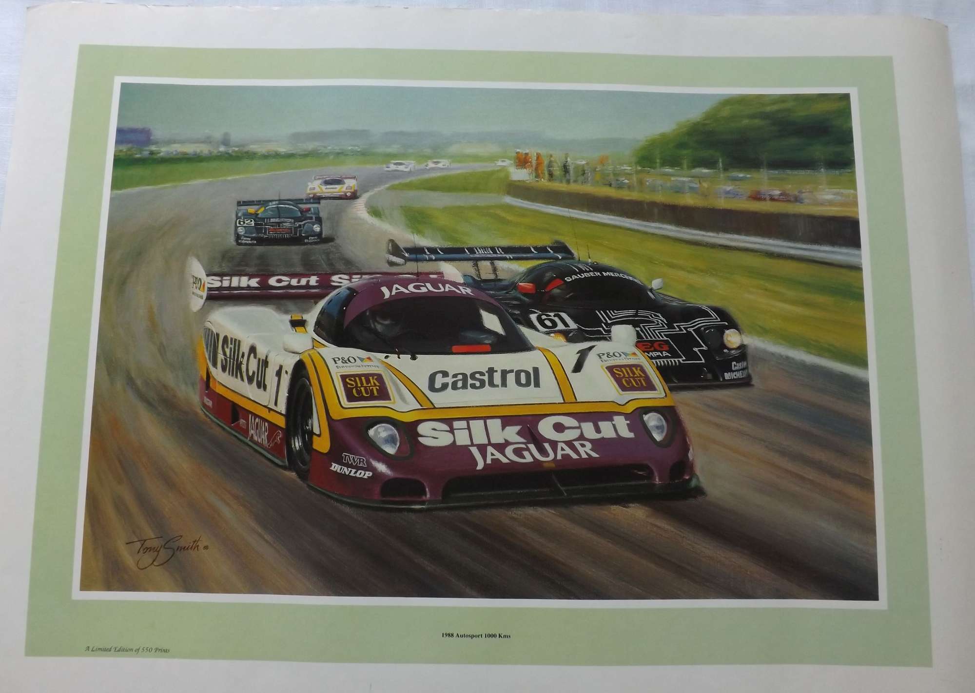 2 Original Silk Cut Jaguar Prints -Sold