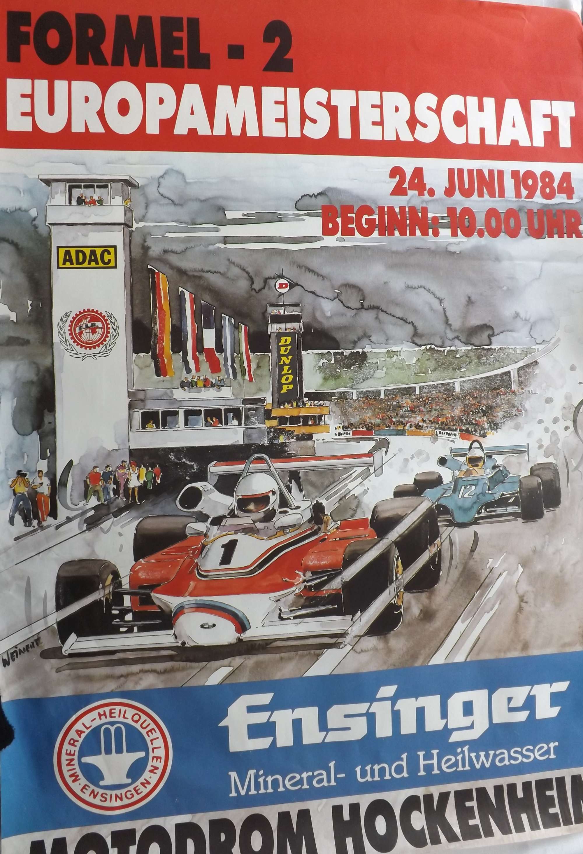 4 early original Motor Racing Event Posters-Sold