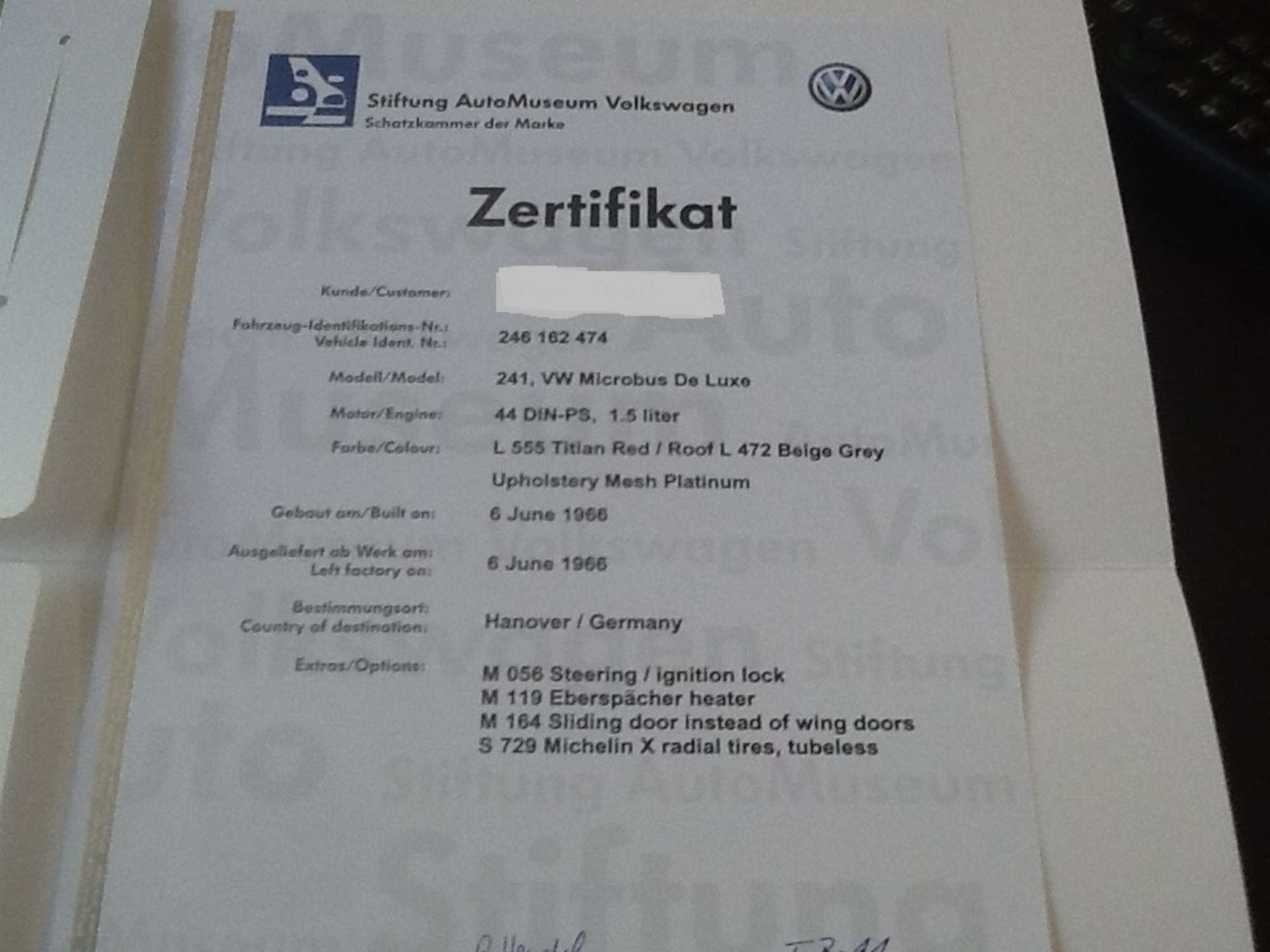 1966 VW Type 2 (T1) Microbus Deluxe 'Samba'-Sold