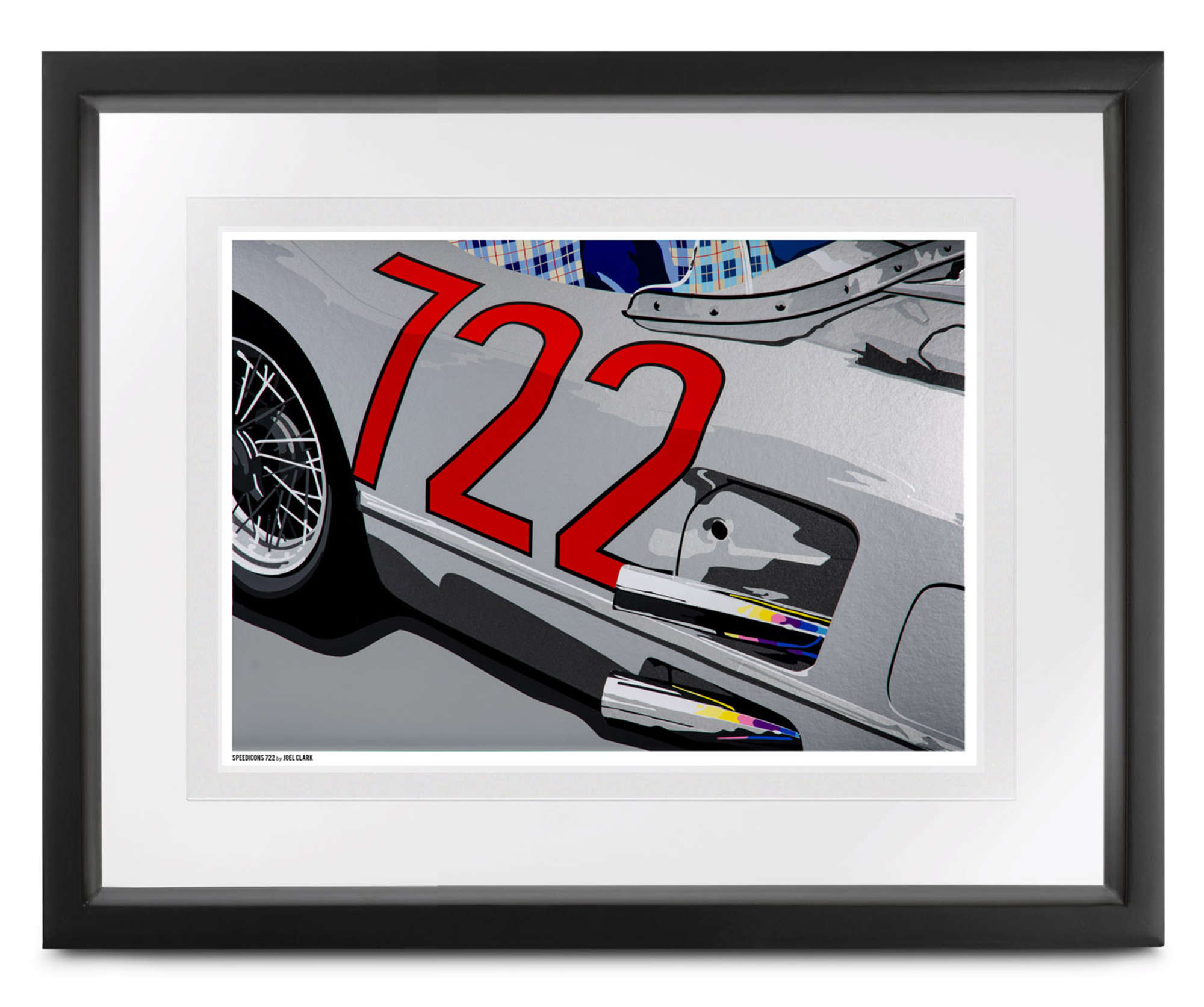 '722' by Joel Clark, signed Sir Stirling Moss OBE-Sold