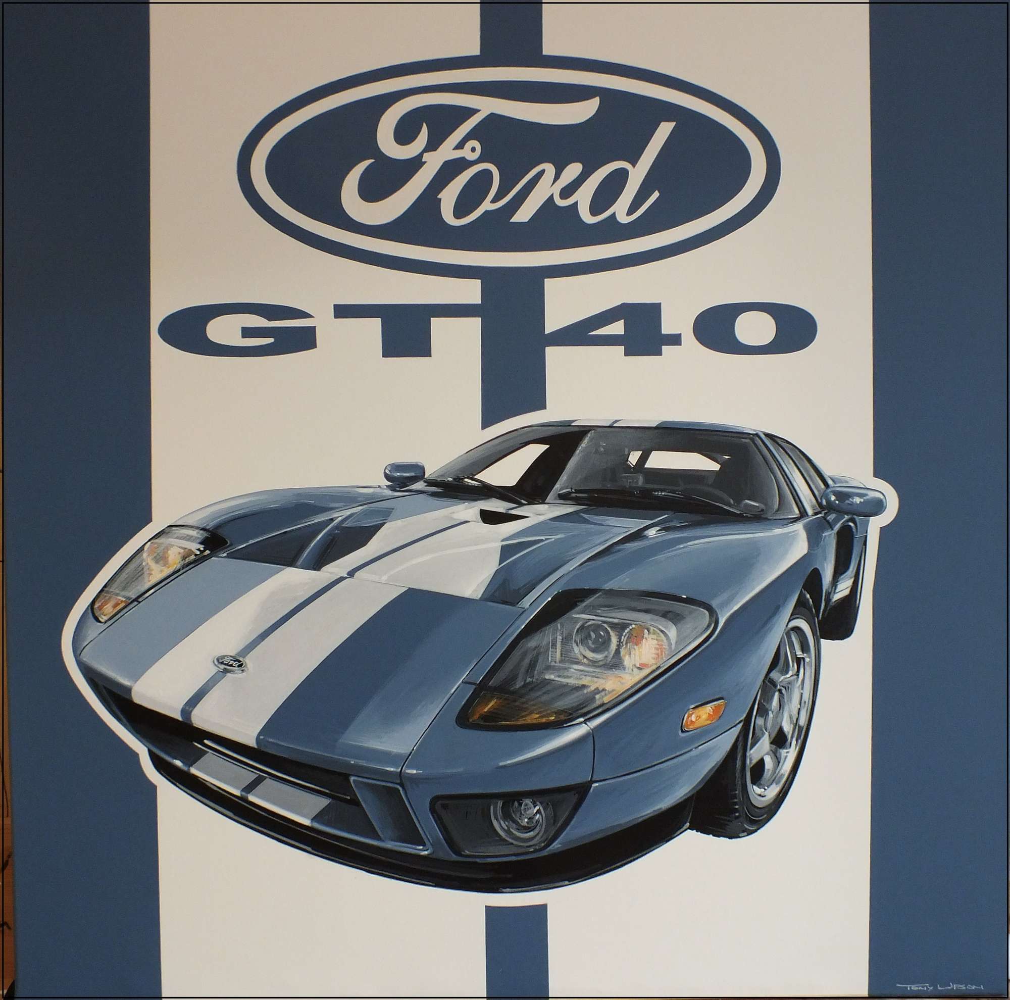 Ford GT40 Painting-Sold