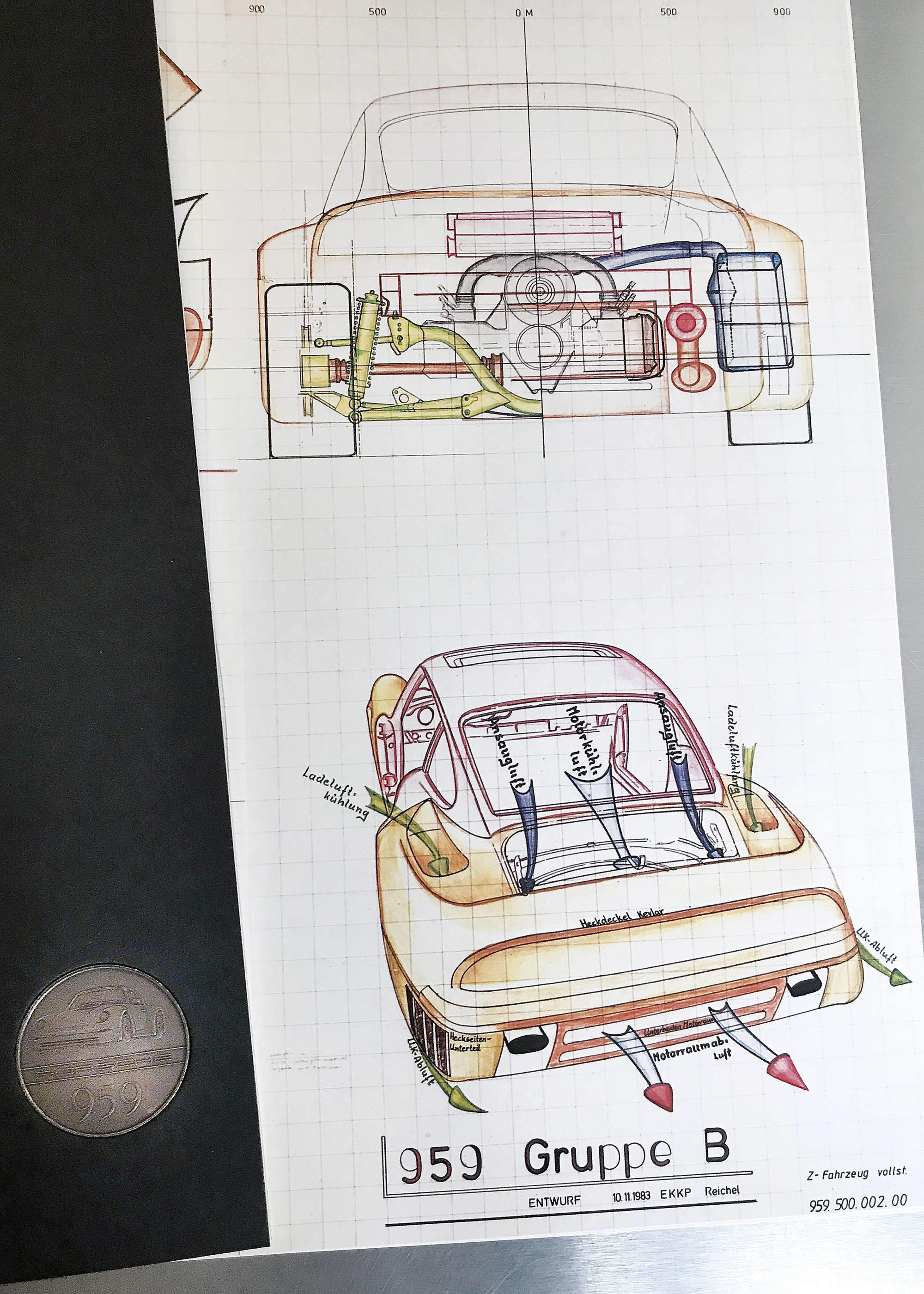 Porsche 959  by Jürgen Lewandowski 'Art & Car' Limited Editi-Auction Lot