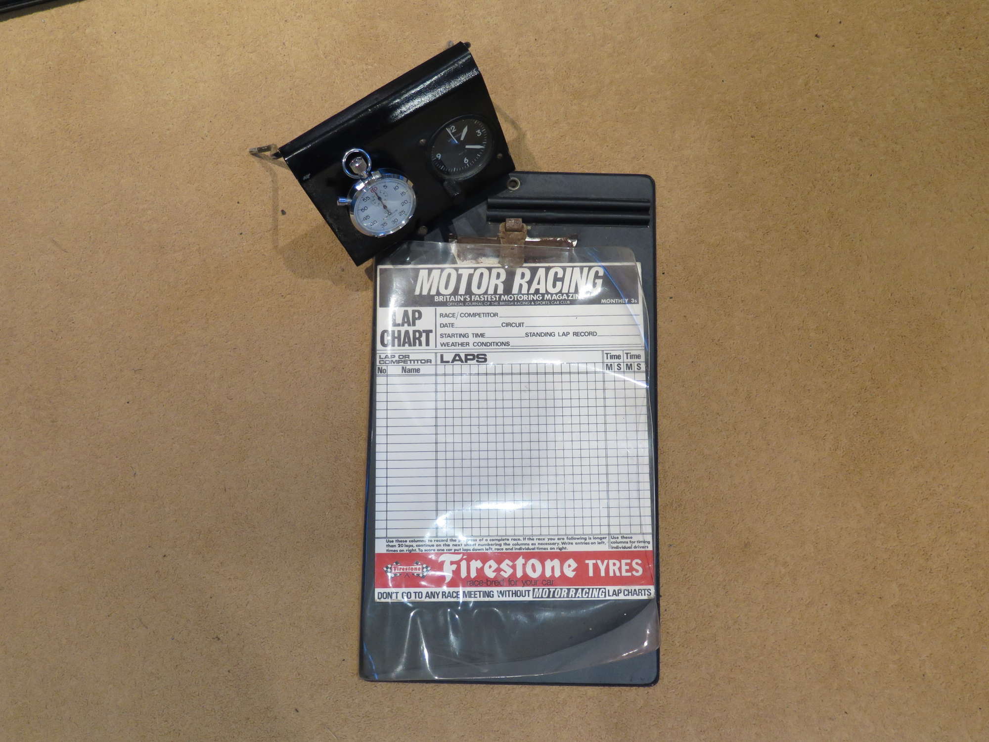 Period clip board and stop watches -Auction Lot