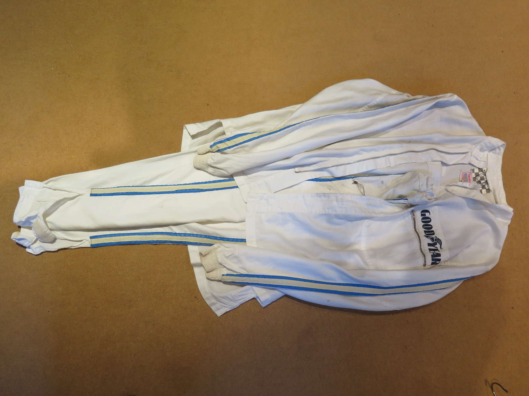 Original Les Leston race suit. -Auction Lot