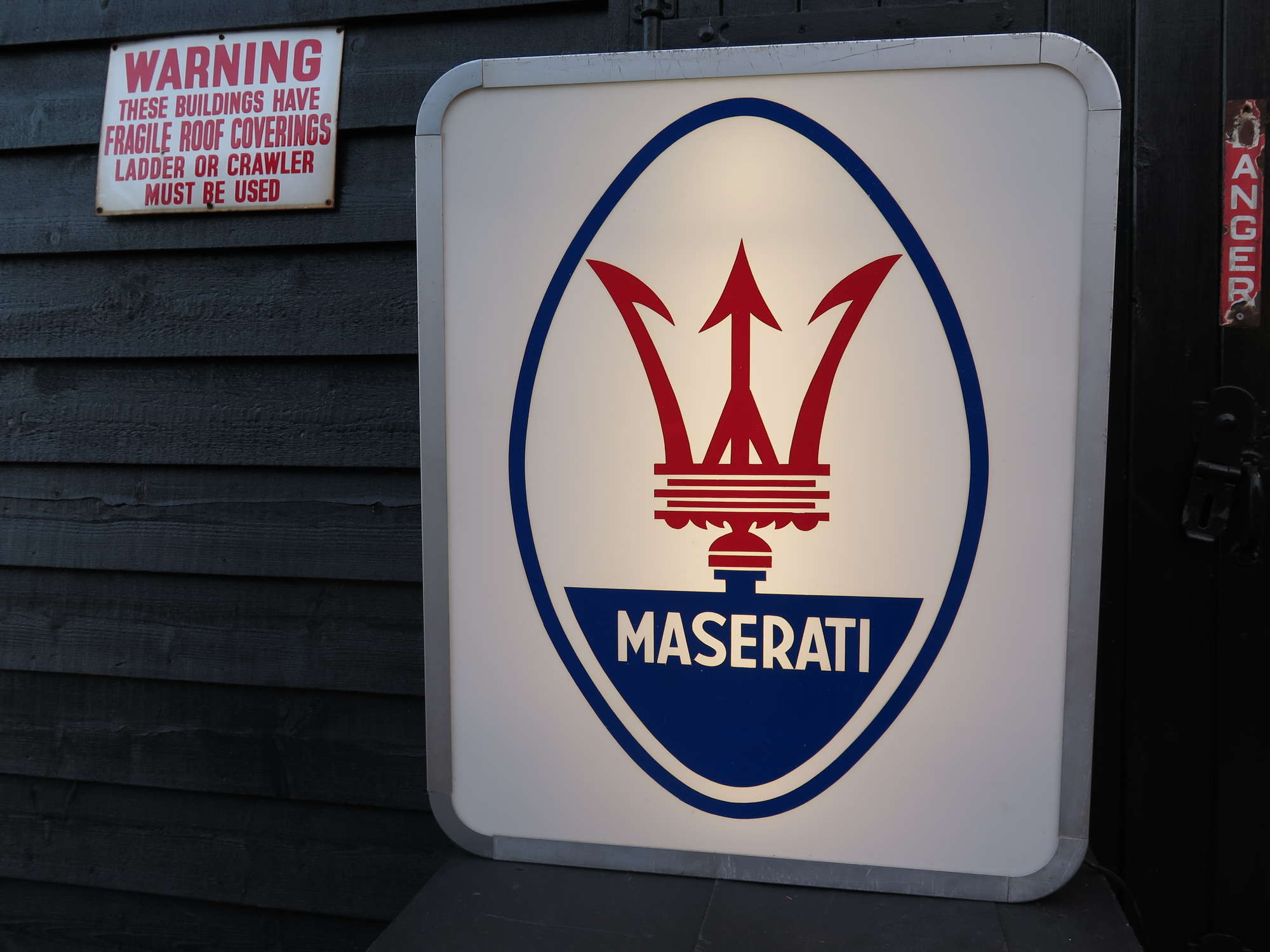 Maserati illuminated dealer sign-Auction Lot