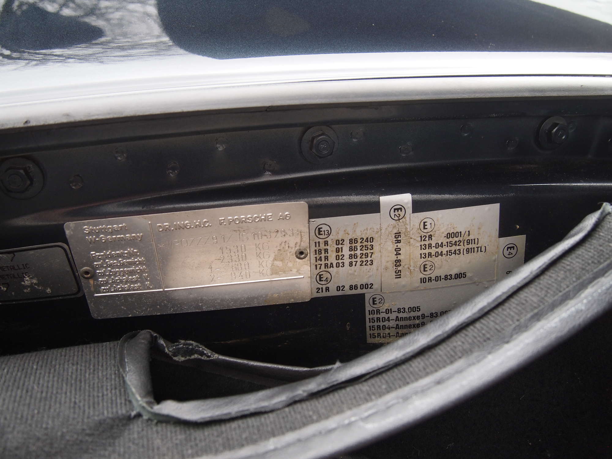 1988 Porsche 911 3.2 Carrera Sport CoupÃ© -Sold