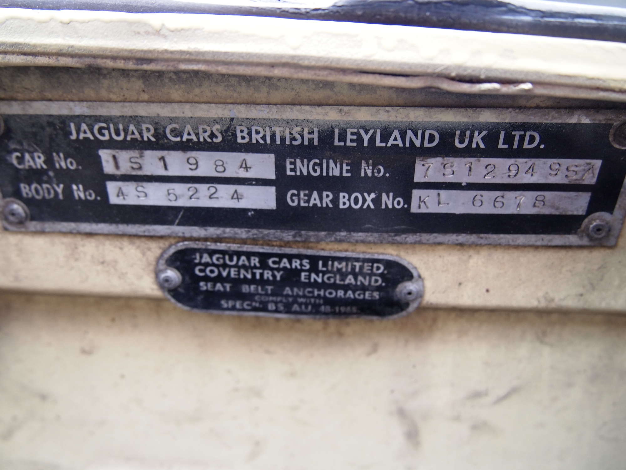 1973 Jaguar E-Type Series lll V12 Roadster-Sold