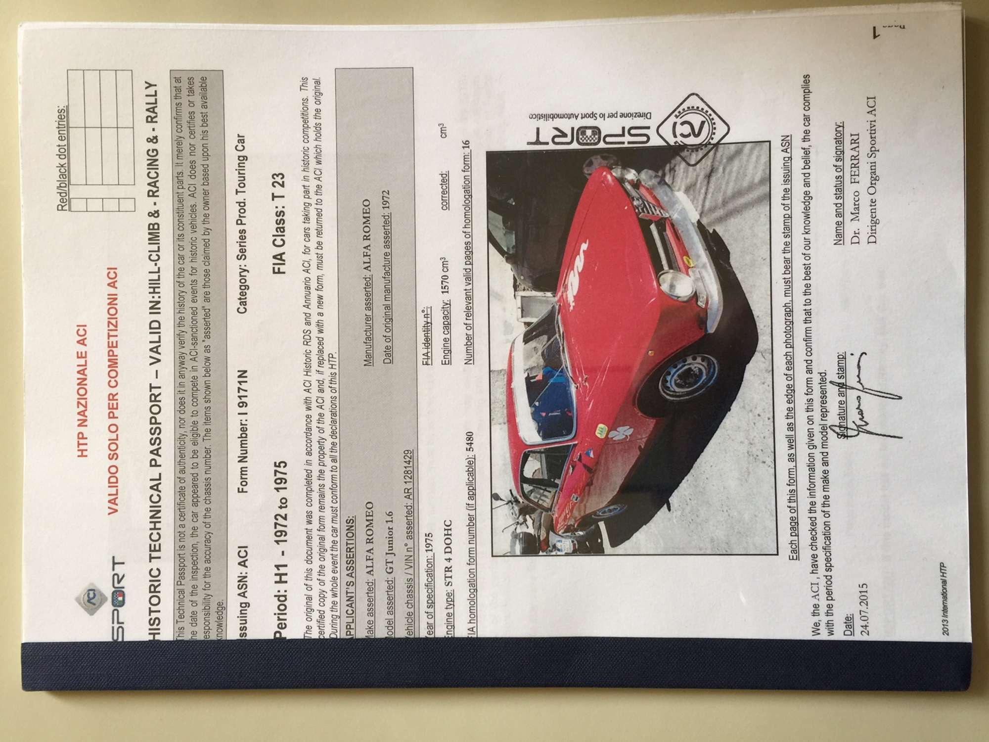 1972 Alfa Romeo GT Junior-Sold