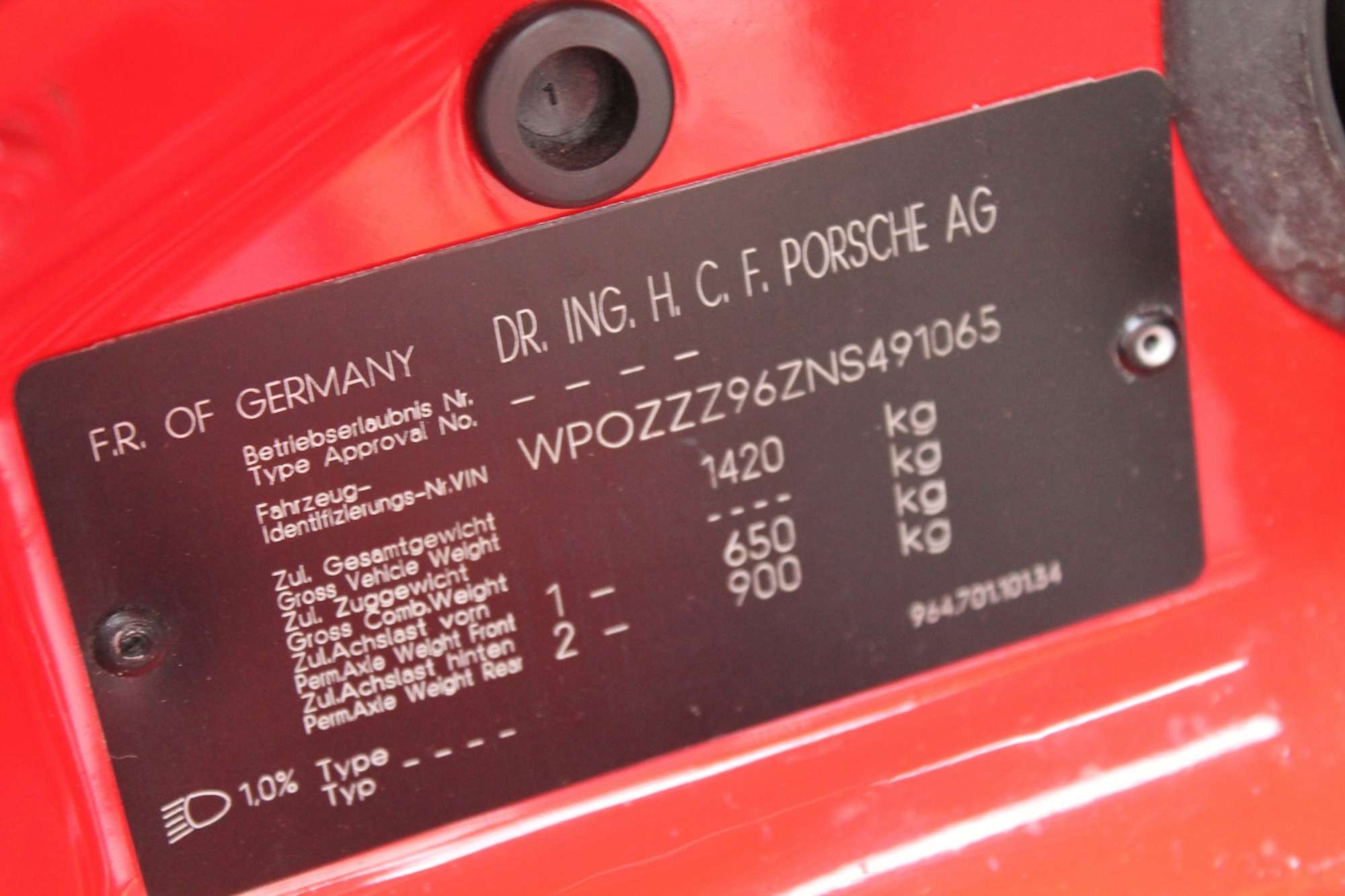 1992 Porsche 911 (964) Carrera RS Lightweight-Auction Lot